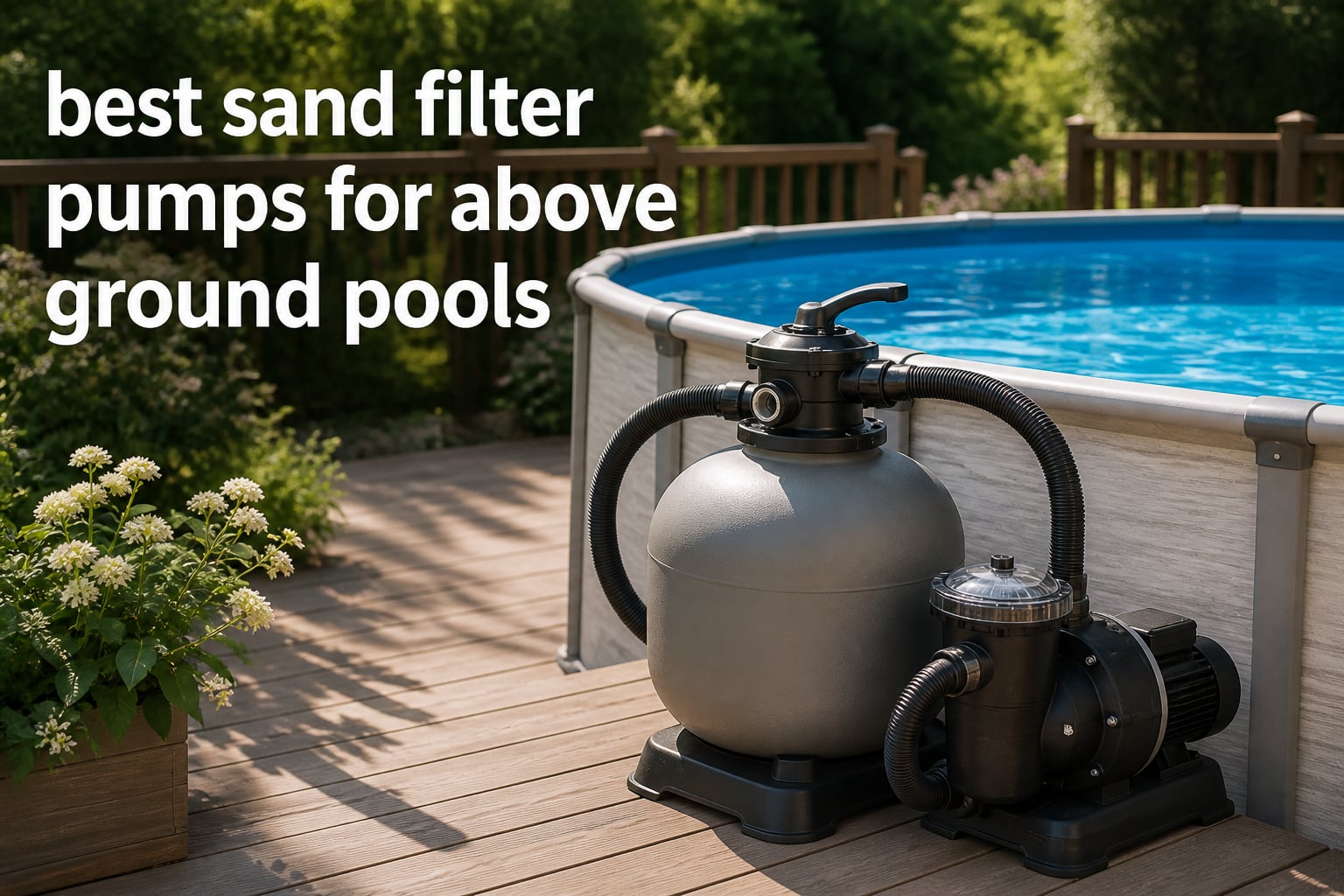 best sand filter pumps for above ground pools