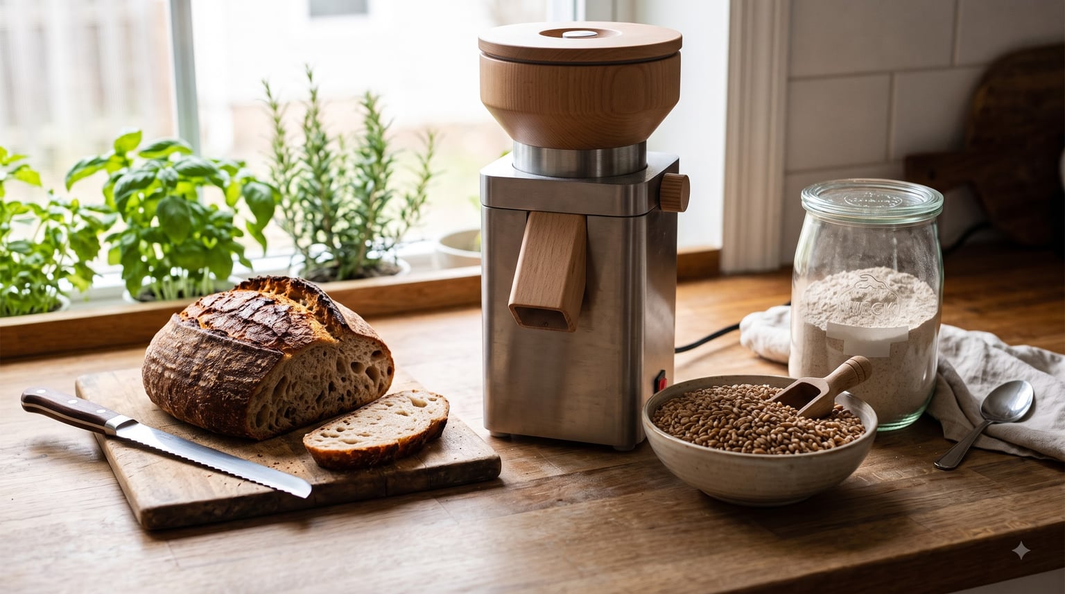 best grain mills for home bakers
