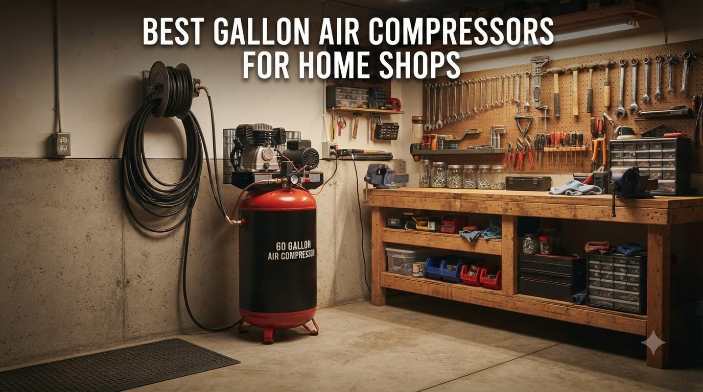 best 60 gallon air compressors for home shops