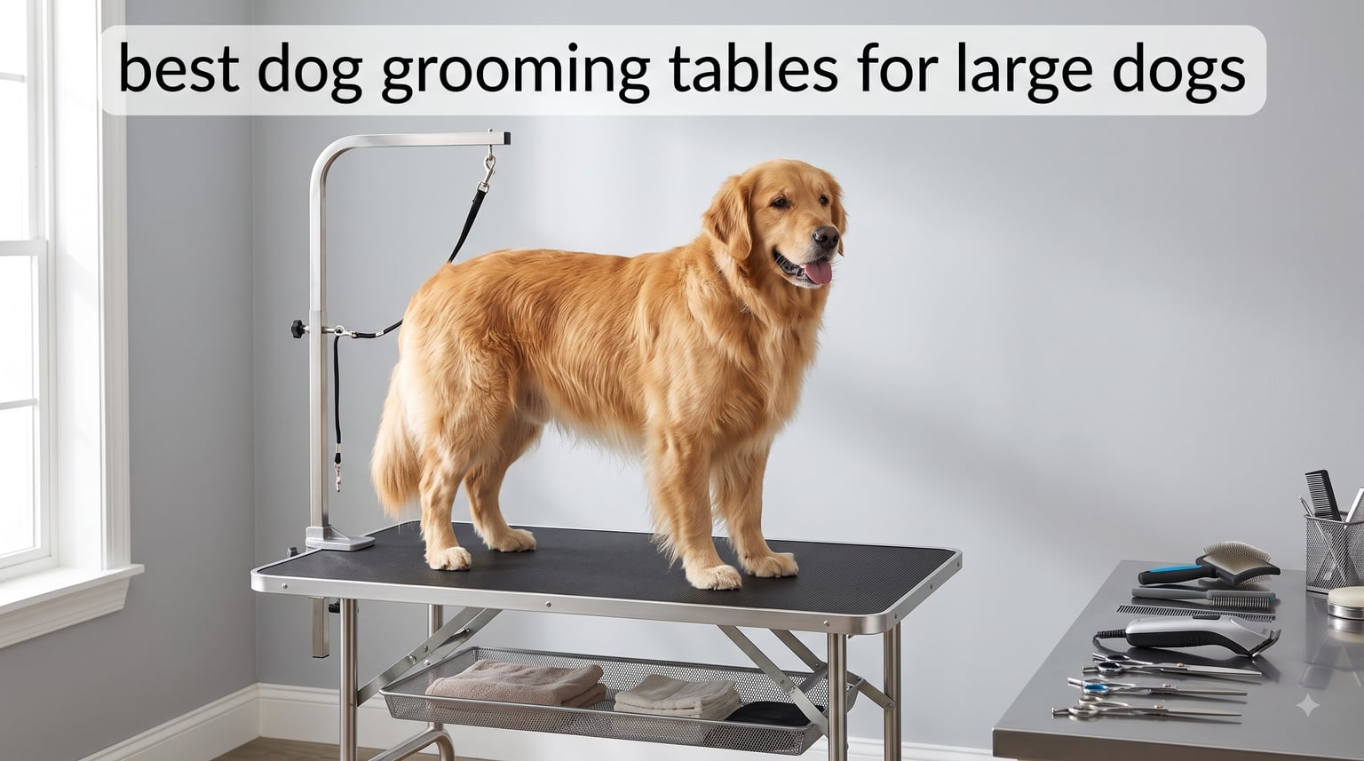 best dog grooming tables for large dogs