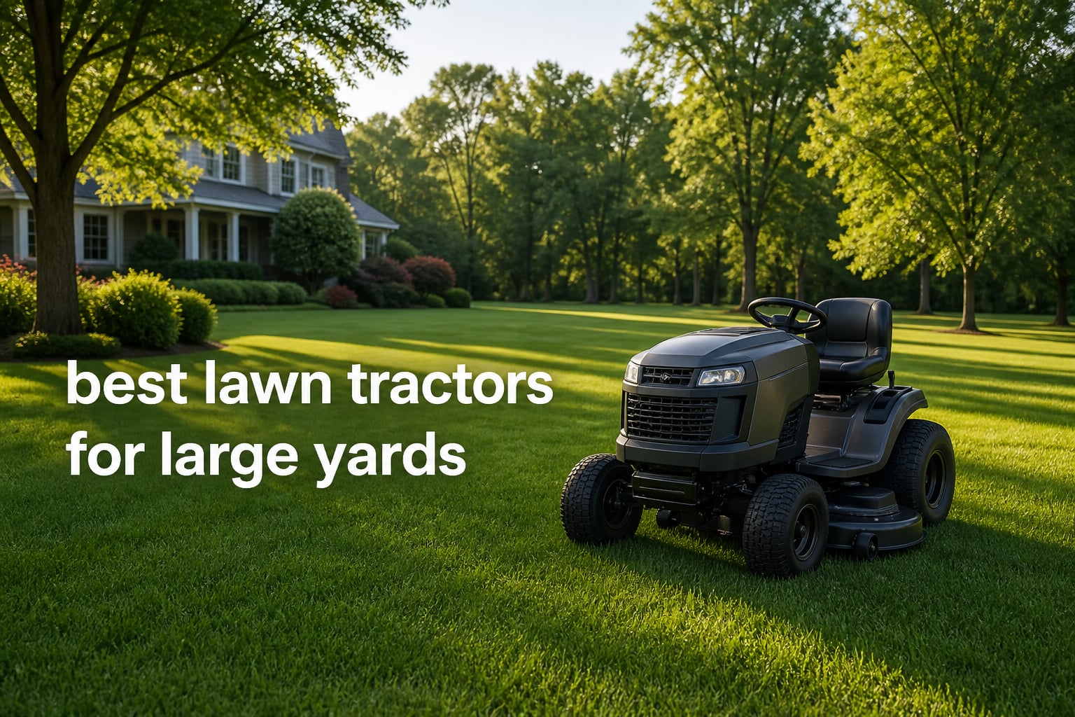 best lawn tractors for large yards