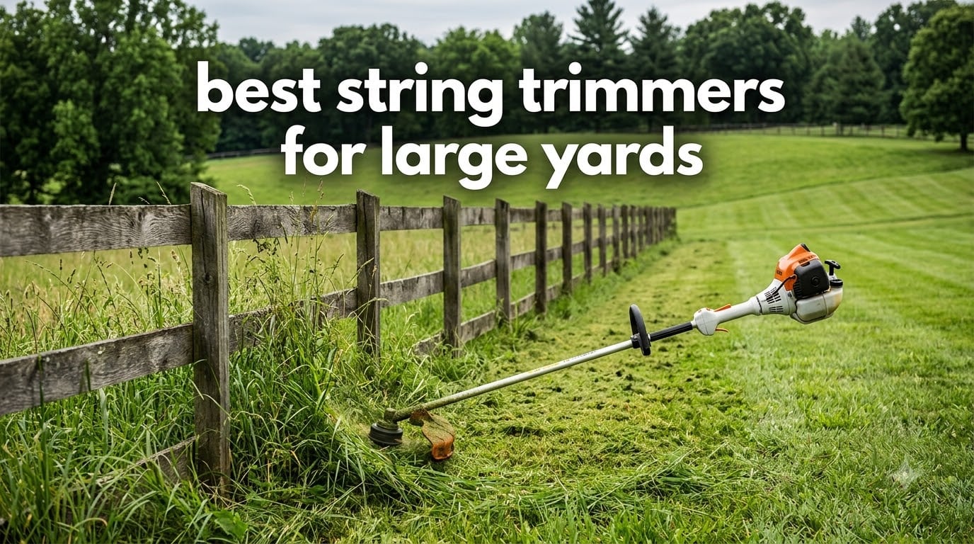 best string trimmers for large yards