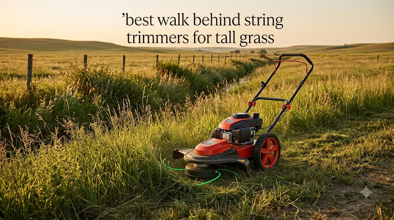 best walk behind string trimmers for tall grass