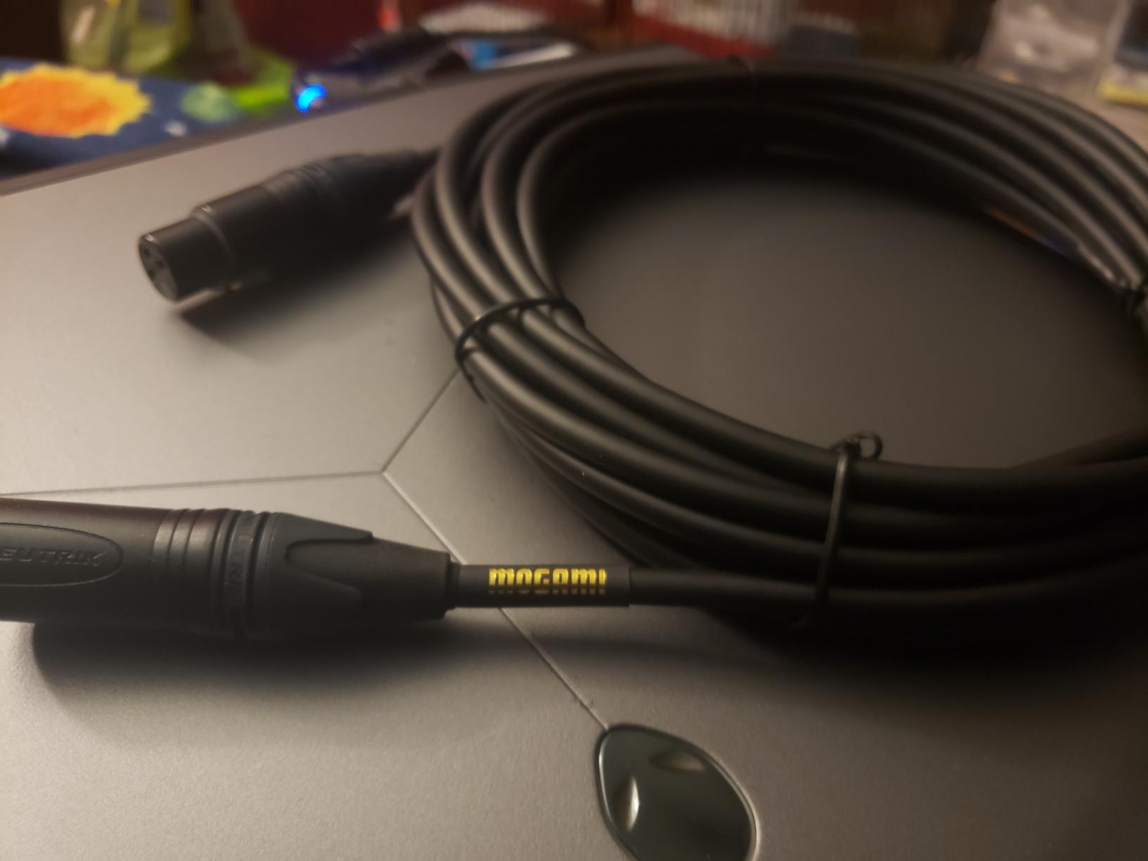 Mogami Gold Studio 06 XLR to XLR Quad Conductor Patch Cable 6 feet with Gold Contacts, XLRM-XLRF Connectors, Pro Audio Noise-Free customer photo 2