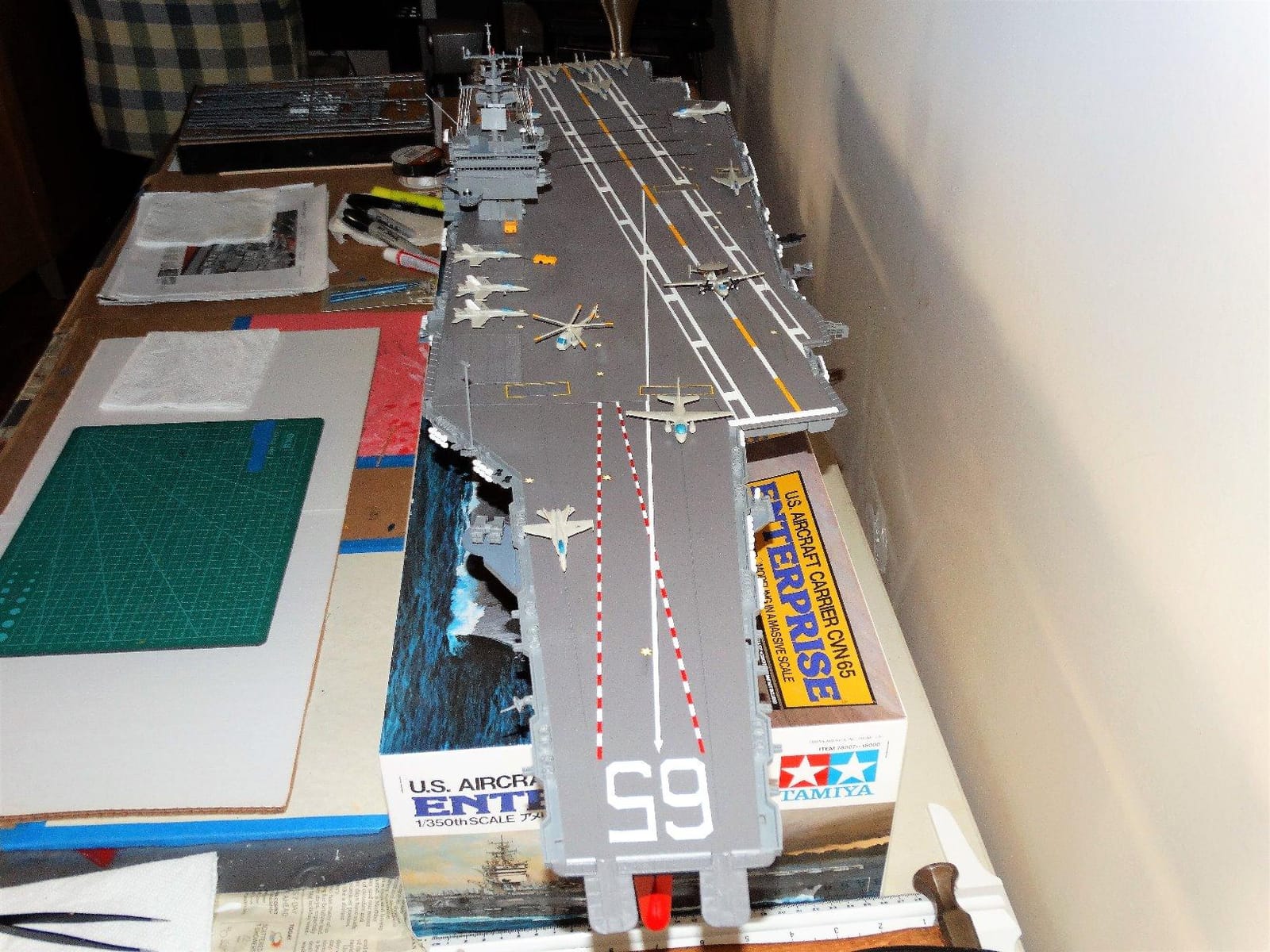 Tamiya 78007 1/350 USS Enterprise Aircraft Carrier Plastic Model Boat Kit customer photo 2