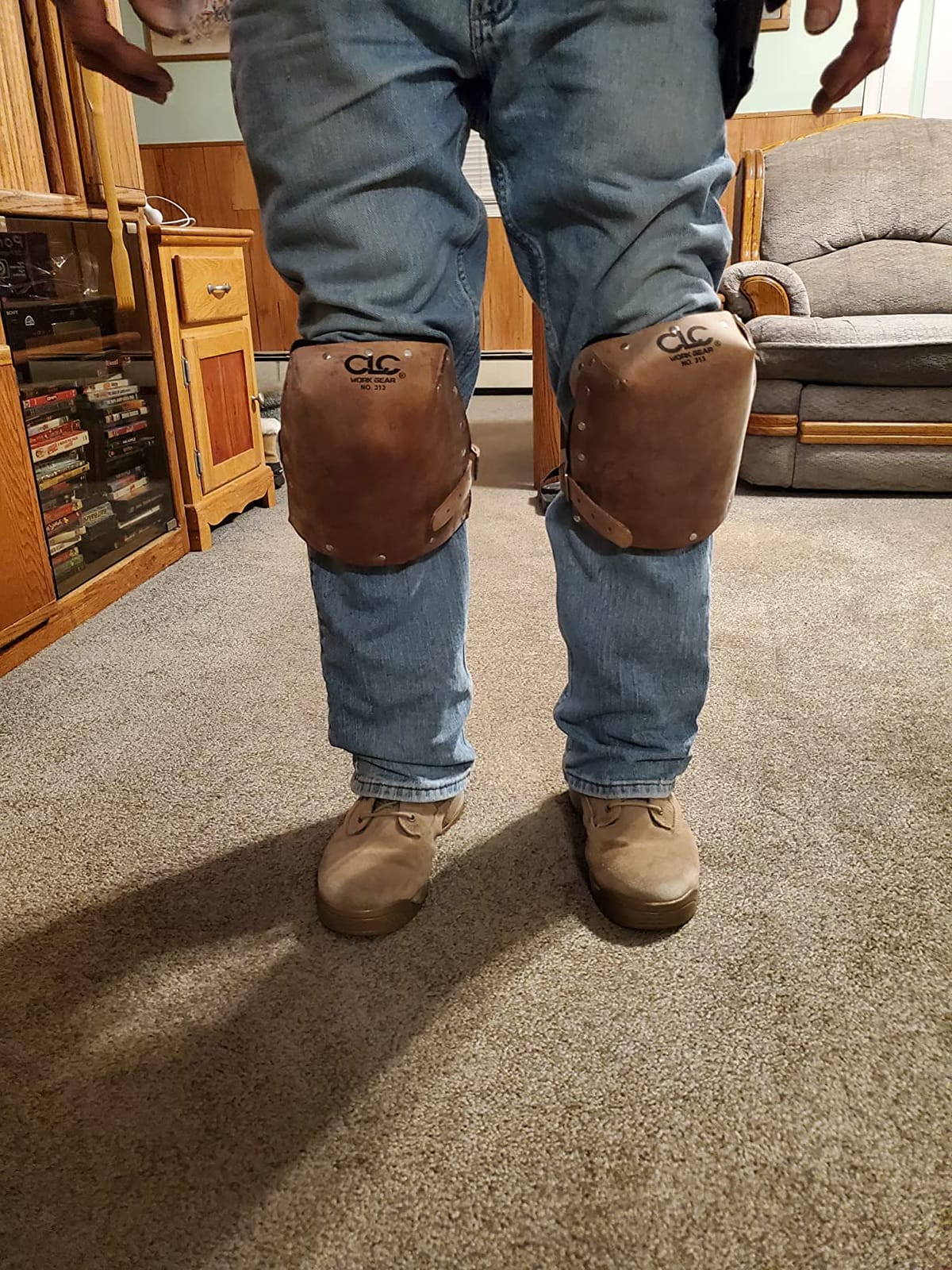 CLC Custom Leathercraft 313 Heavy Duty Leather Kneepads, Double Thick Lining, Tan customer photo 1