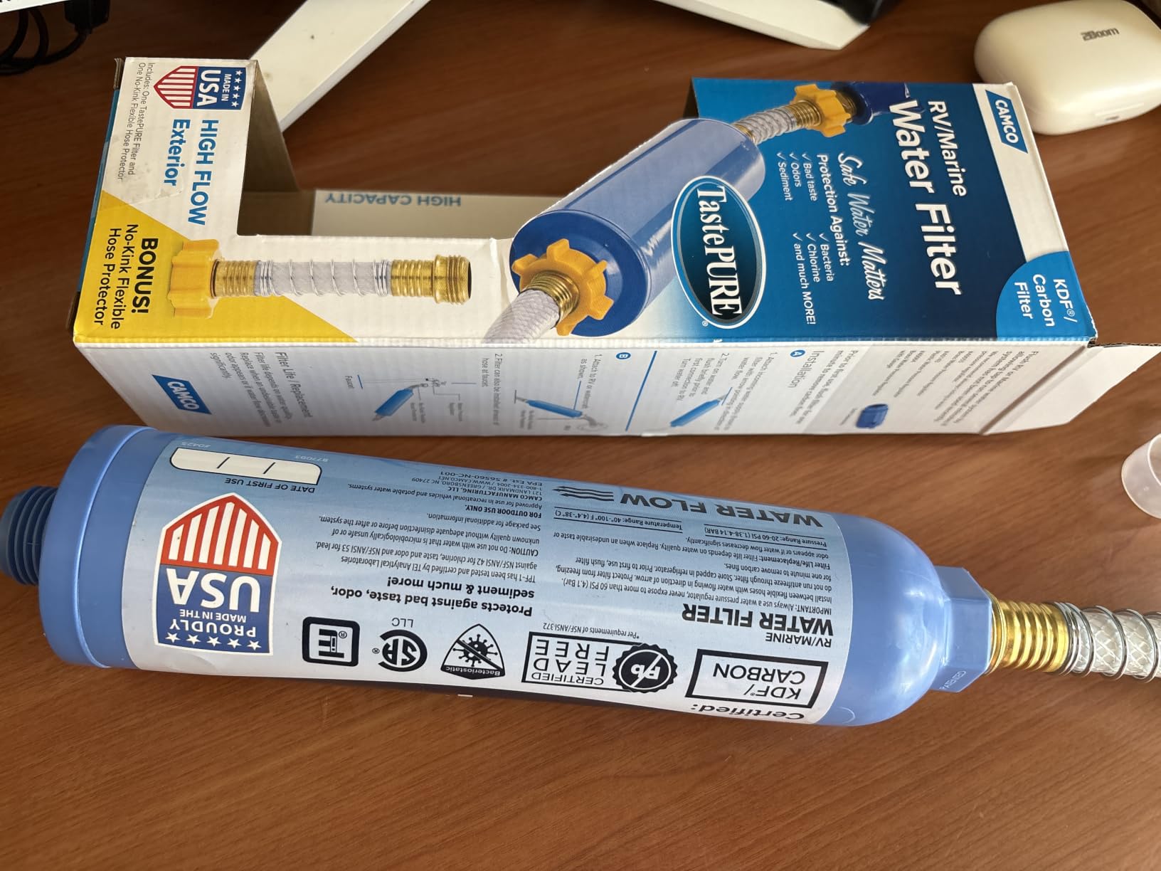 Camco Tastepure RV Water Filter - GAC & KDF Filtration - Made in the USA customer photo 1