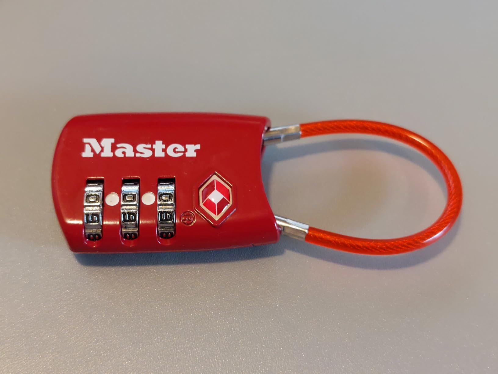Master Lock TSA Approved Combination Luggage Lock Assorted Color 4688EC | TSA Accepted Set Your Own Combination Luggage Cable Lock, Suitcases, Backpacks, Travel, Airport Security, 3-Digit Lock customer photo 1