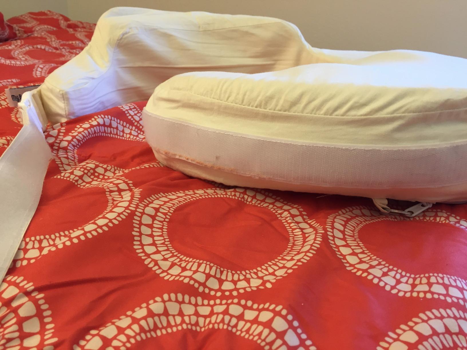 My Brest Friend Deluxe Organic 100% Cotton Nursing Pillow Cover | Adjustable Fit Organic Slipcover - Machine Washable, Easy Care, Durable - Deluxe Nursing Pillow Not Included, Organic Cream customer photo 1