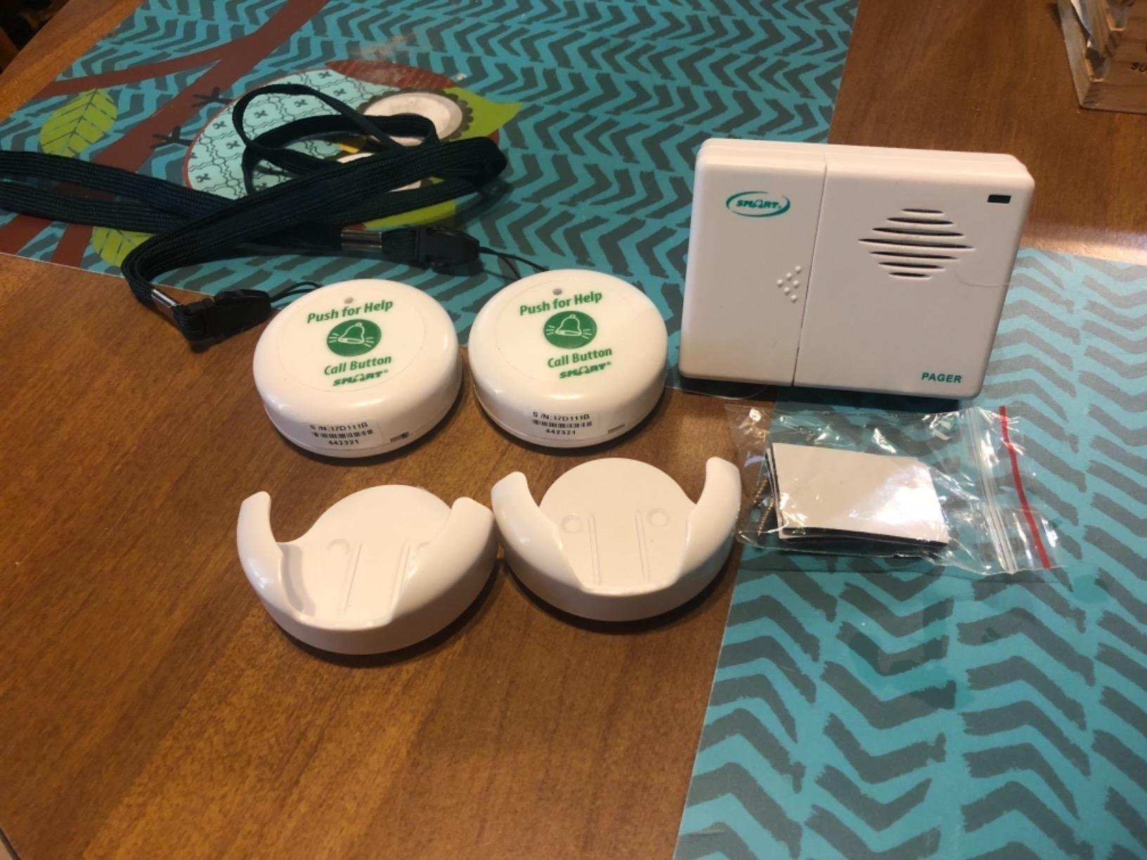 Smart Caregiver Pager System with 2 Call Buttons for Elderly Assistance customer photo 1