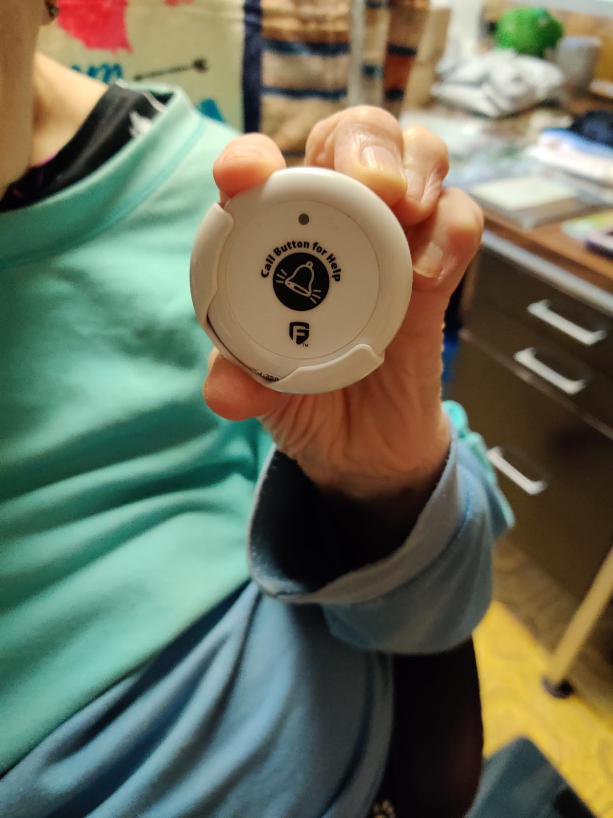 Smart Caregiver Pager System with 2 Call Buttons for Elderly Assistance customer photo 2
