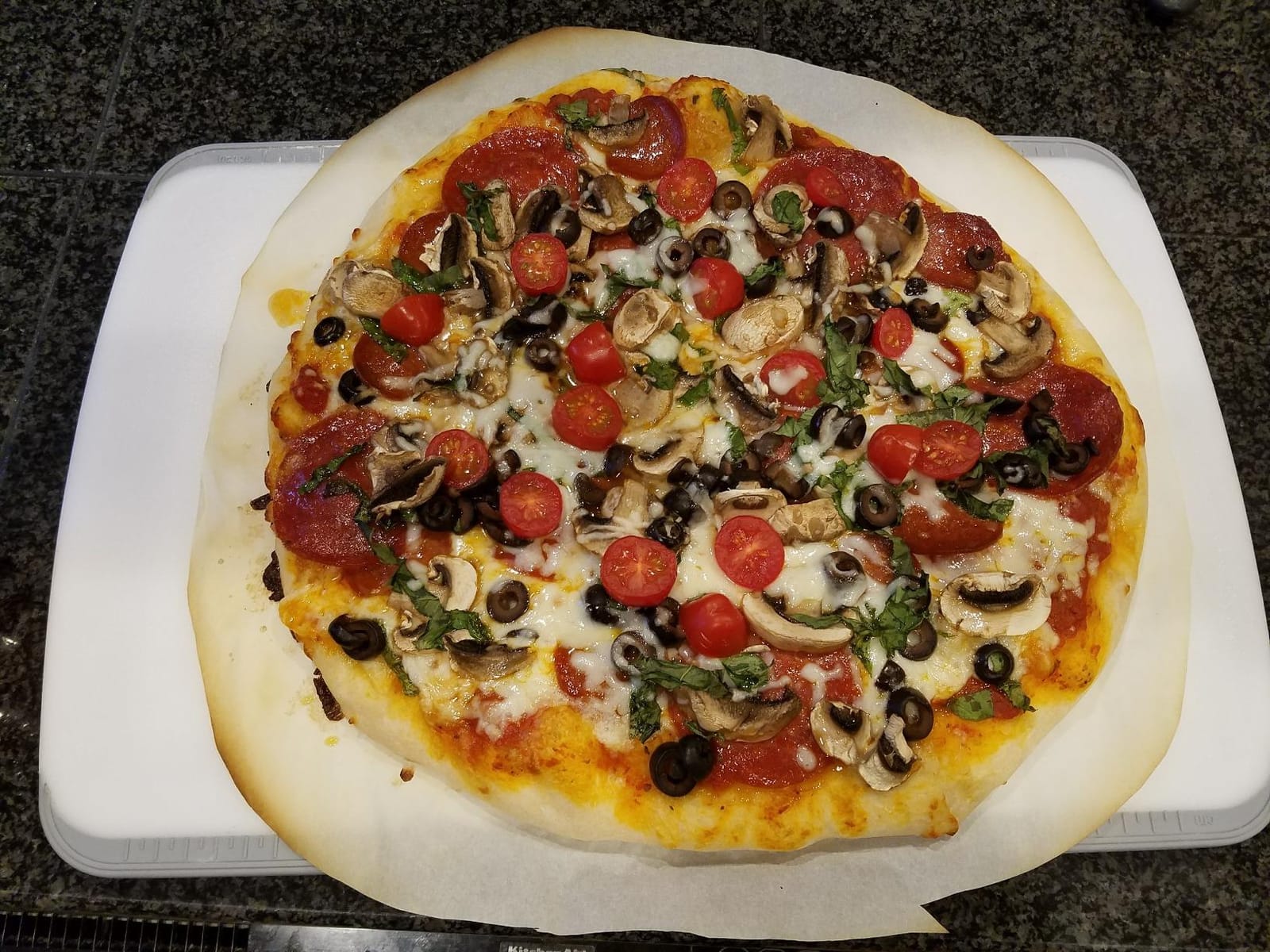 Kamado Joe 15-inch Ceramic Pizza Stone for Brick-Oven Style Pizza Compatible with Kamado Joe Classic Joe 18-inch Charcoal Grill and Smokers, Model KJ-PS23 customer photo 1