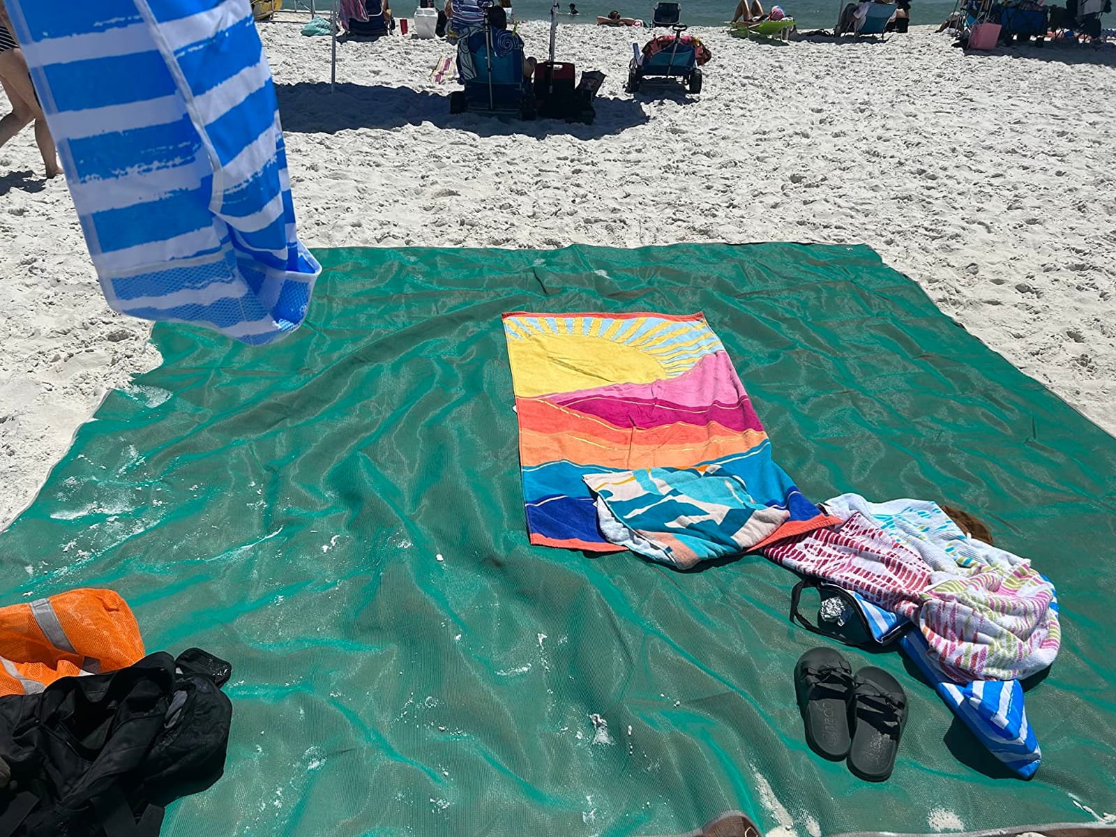 CGEAR Original Sand-Free Outdoor Camping Mat - Beach, Picnic & Camping Ground Mat with Carry Pouch customer photo 2