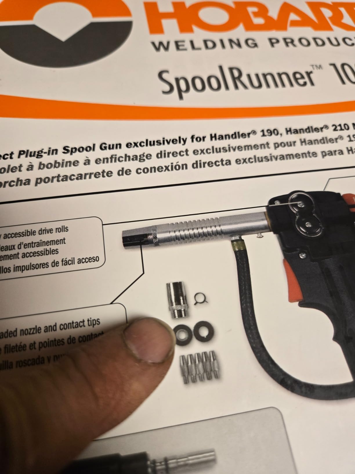 Spool Gun, 100 A, 10 ft., 60 percent customer photo 2