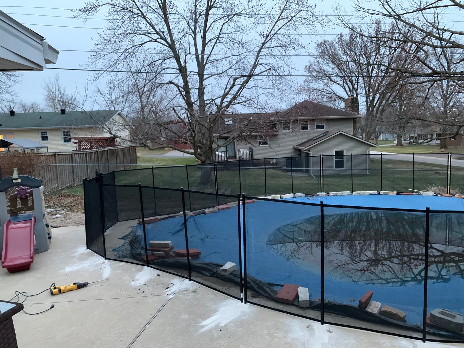 Safety Fence for In Ground Pool Size: 5', Black customer photo 2
