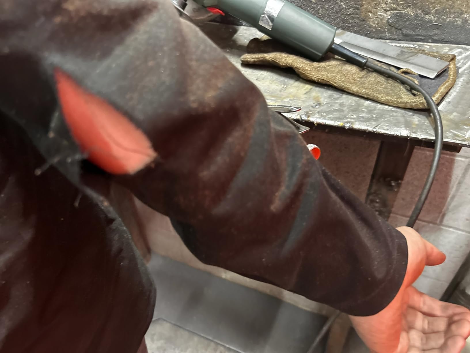 Lincoln Electric Premium Flame Resistant (FR) Cotton Welding Jacket | Breathable | K2985 customer photo 2
