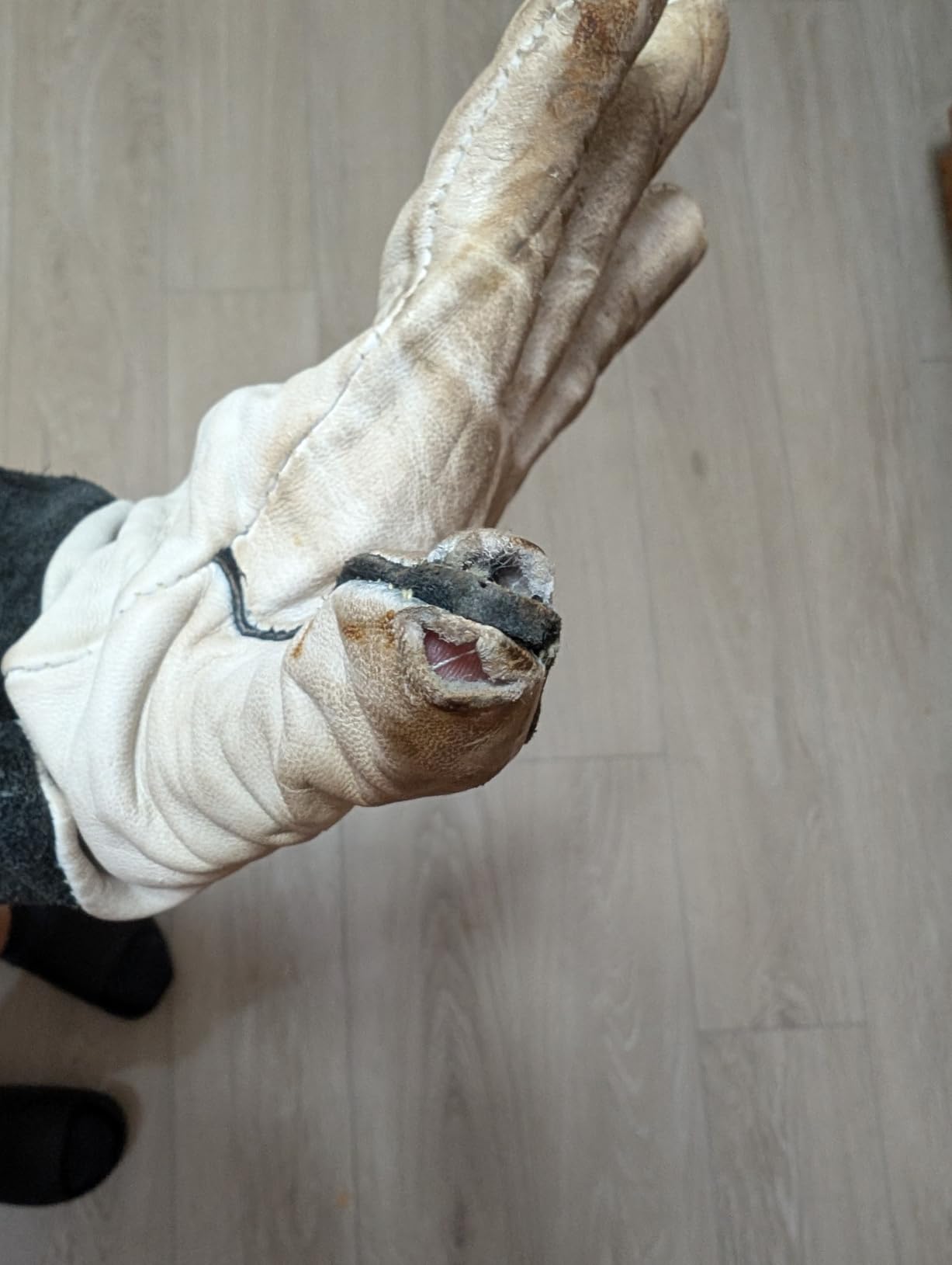 Lincoln Electric Grain Leather TIG Welding Gloves | Comfortable | Lightweight | K2981 - (M -XL) | customer photo 2