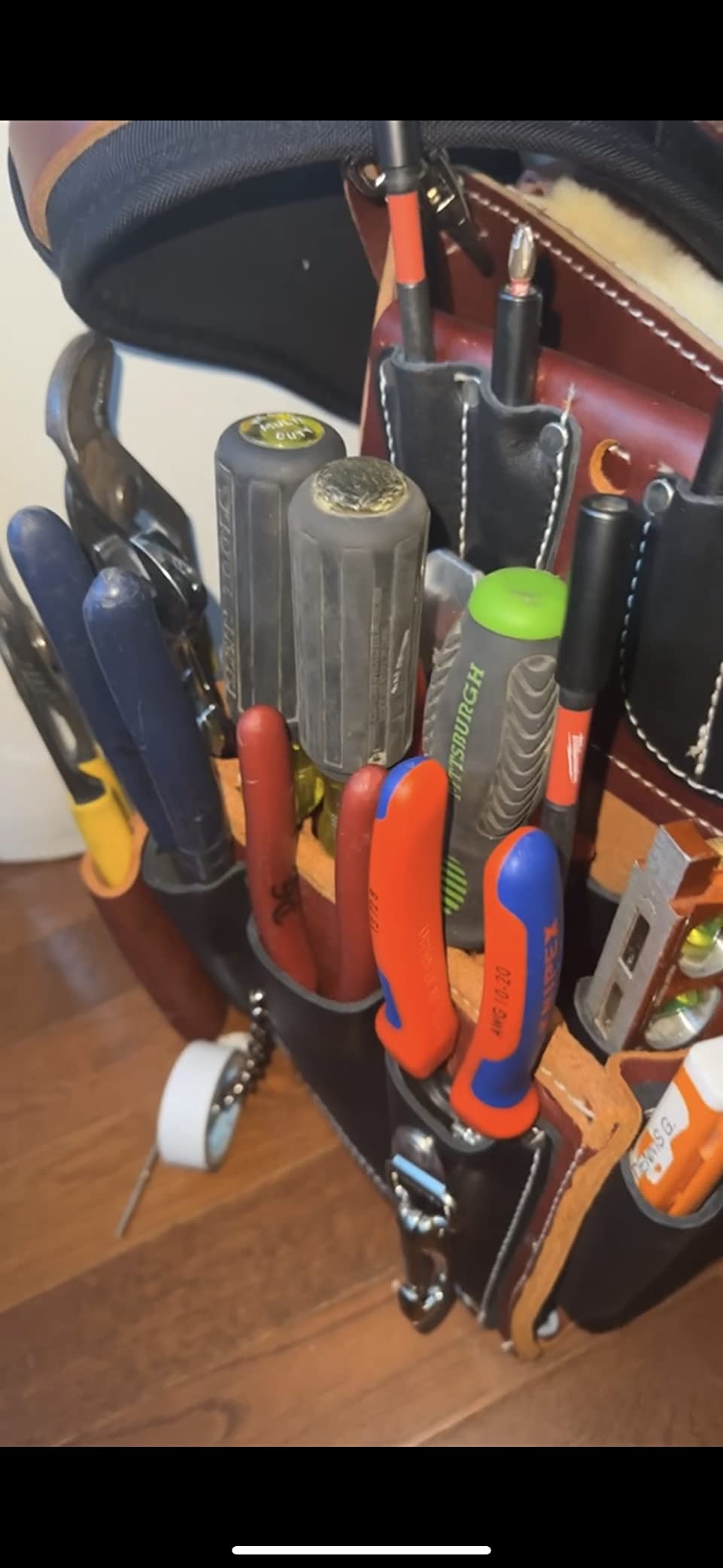 Occidental Leather Commercial Electrician’s Tool Bag Set - Small - 37 Pockets & Tool Holders - Made in USA customer photo 2