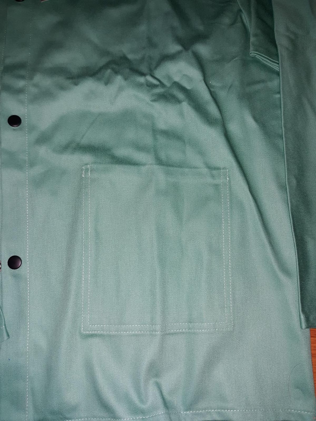 Ironcat FR Treated Cotton Sateen Jacket, 9 oz., Anodized Snaps, Interior Pocket, Pop-up Welders Collar, Scribe Pocket customer photo 1