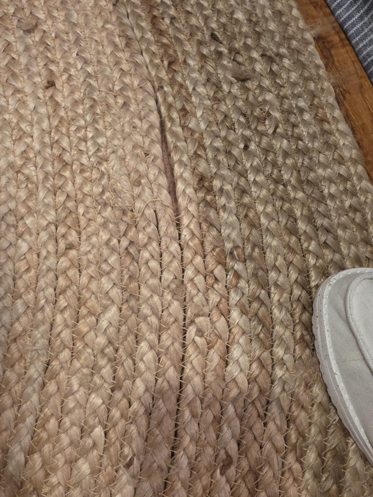 nuLOOM Rigo Natural Solid Flatweave Area Rug, 5' x 8' customer photo 1