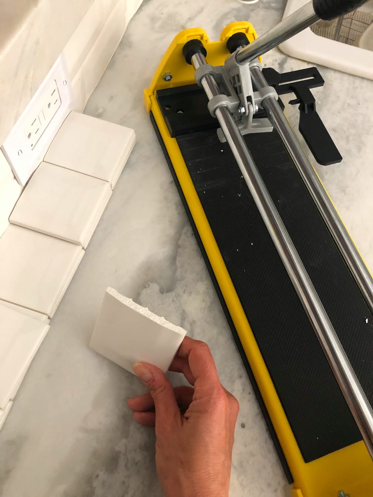 Qep Tile Cutter,1/2 in Cap,14 in,Yellow 10214Q - 1 Each customer photo 2