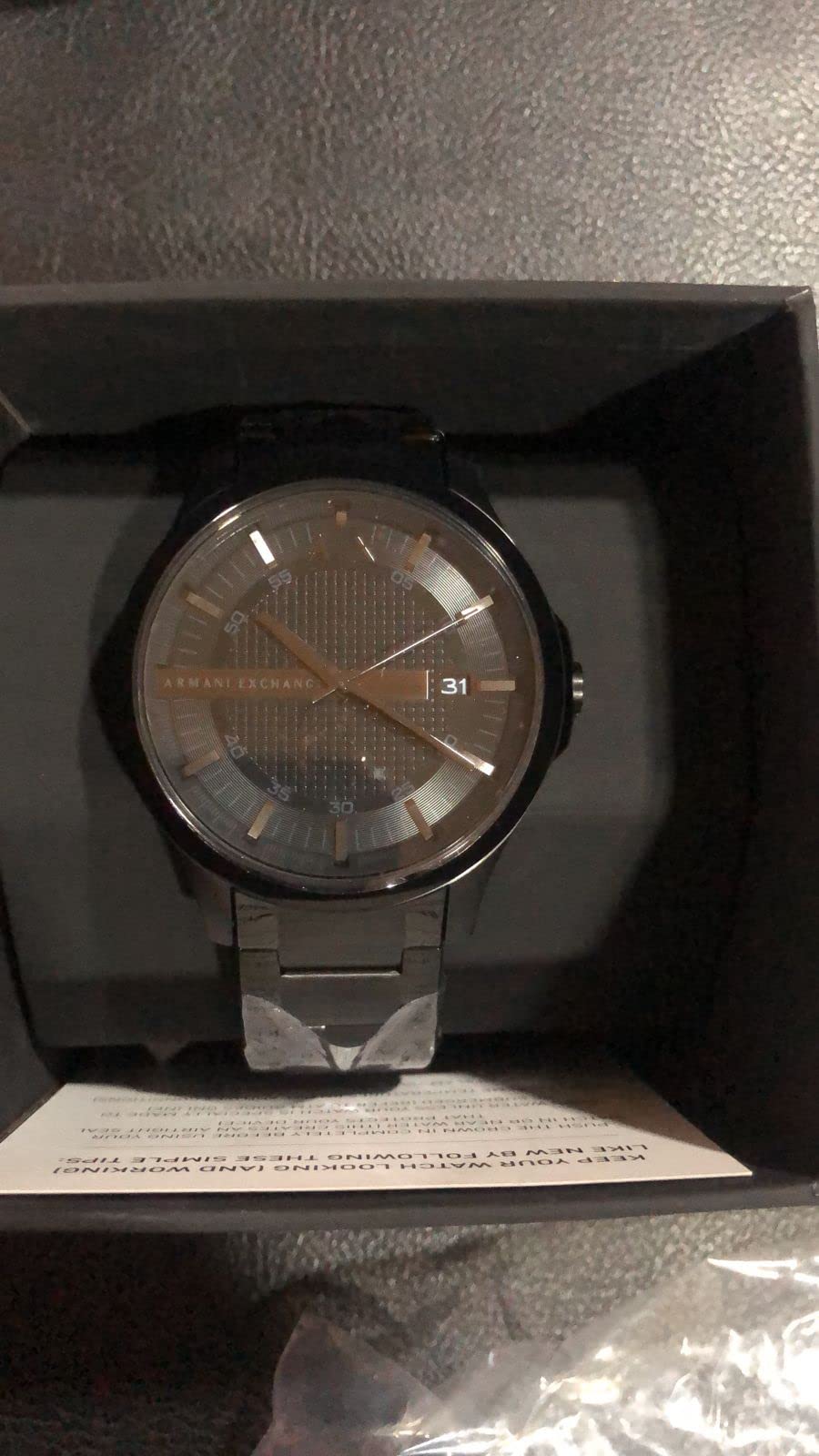 A|X Armani Exchange Men's Watch, Three-Hand Stainless Steel Watch for Men customer photo 1