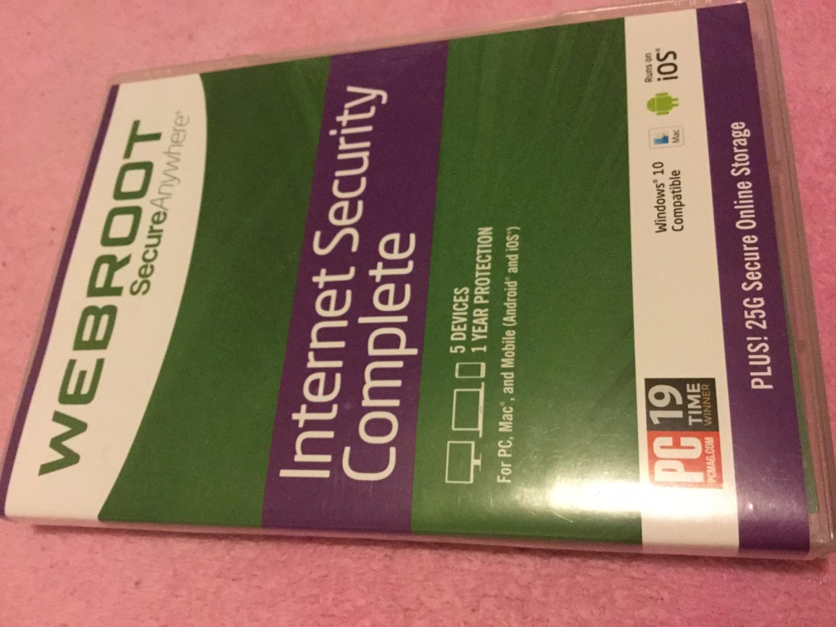 Webroot Internet Security Complete | Antivirus Software 2026 | 5 Device | 1 Year Keycard for PC/Mac/Chromebook/Android/IOS + Password Manager, Performance Optimizer and Cloud Backup | Packaged Version customer photo 2