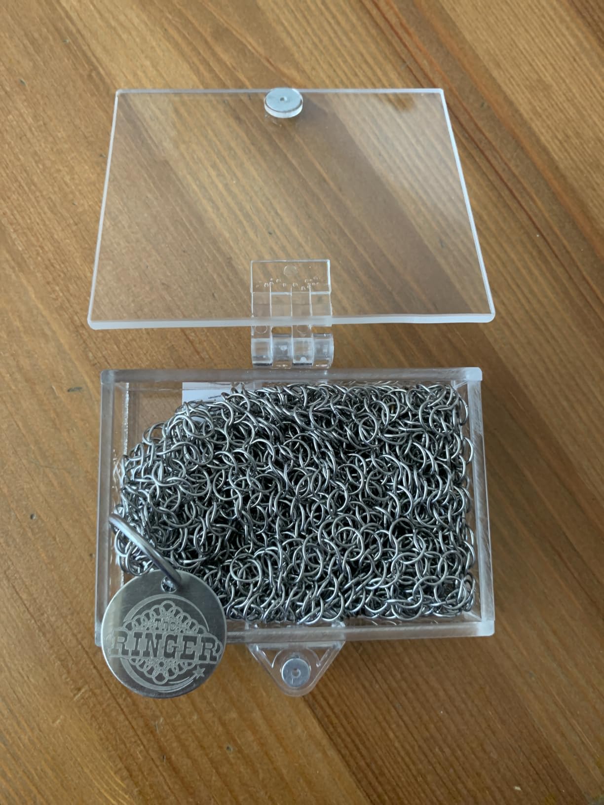 The Ringer - The Original Stainless Steel Cast Iron Cleaner, Patented XL 8x6 Inch Design customer photo 1