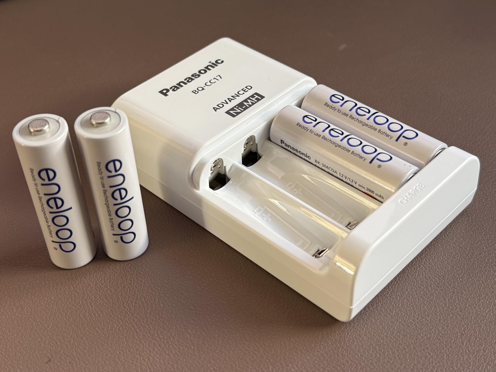 Eneloop Panasonic K-KJ17MCA4BA Advanced Individual Cell Battery Charger Pack with 4 AA 2100 Cycle Rechargeable Batteries customer photo 1