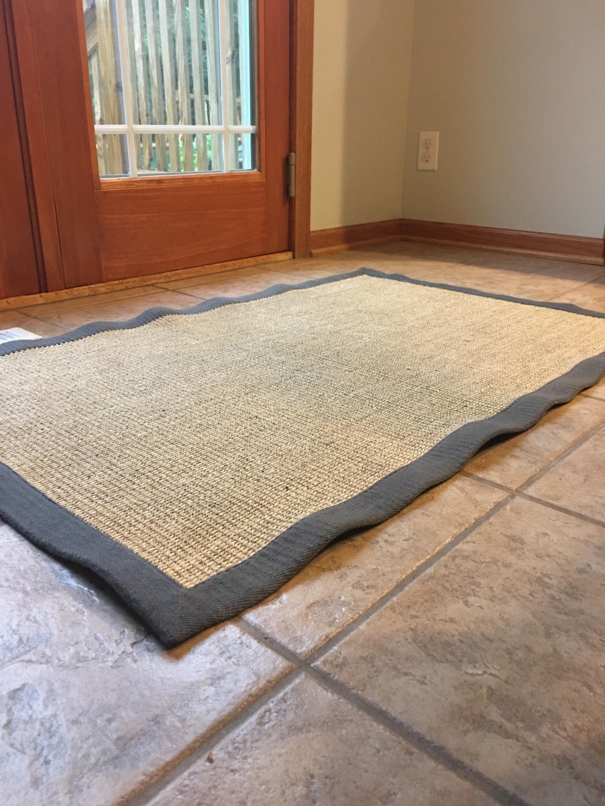 SAFAVIEH Natural Fiber Area Rug 6'x9', Coastal Maize & Black NF441A customer photo 2