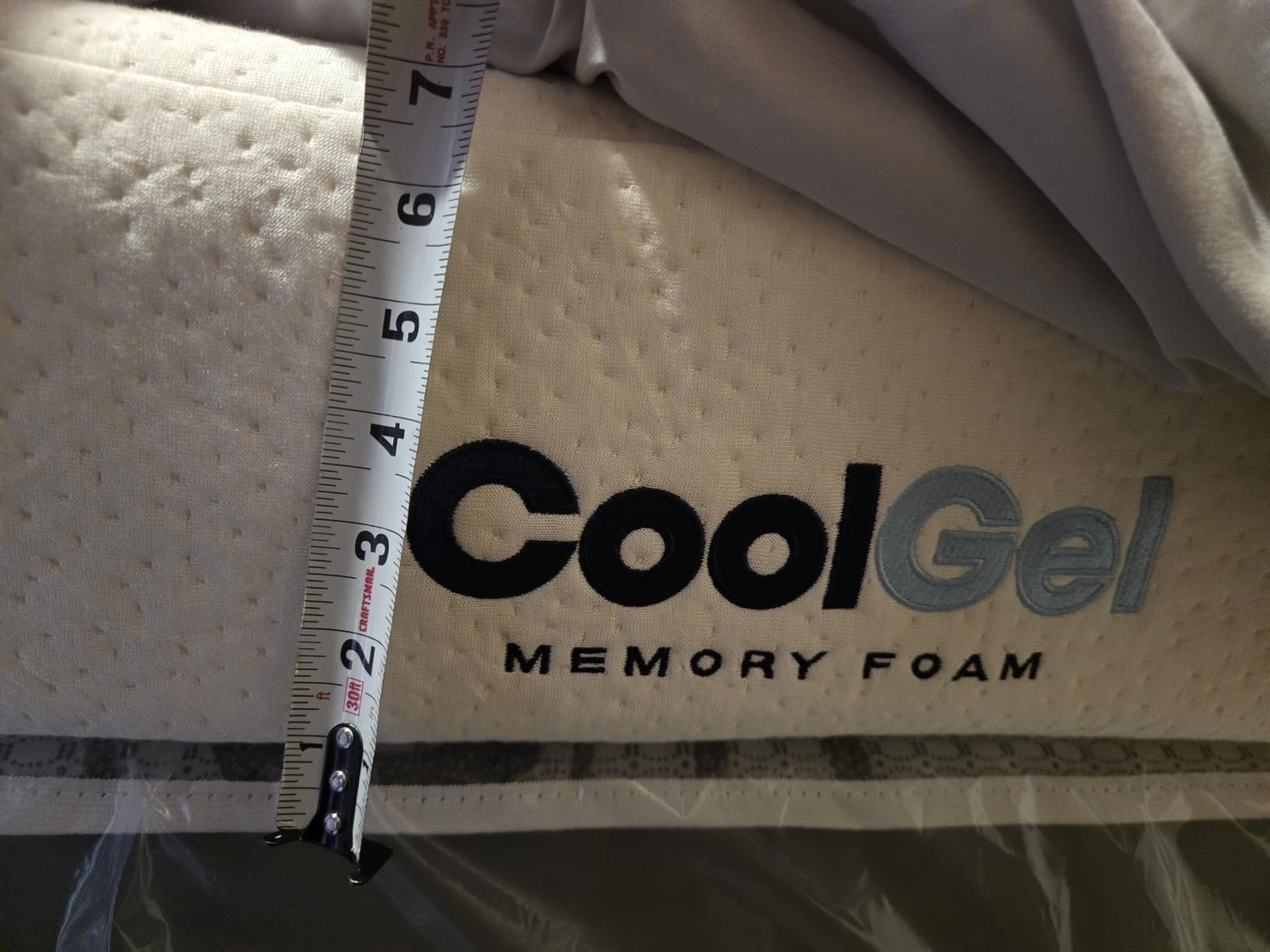 COOL GEL Memory Foam 8-Inch Mattress with Pillow, CertiPUR-US Certified, Mattress in a Box, Short Queen, White customer photo 2