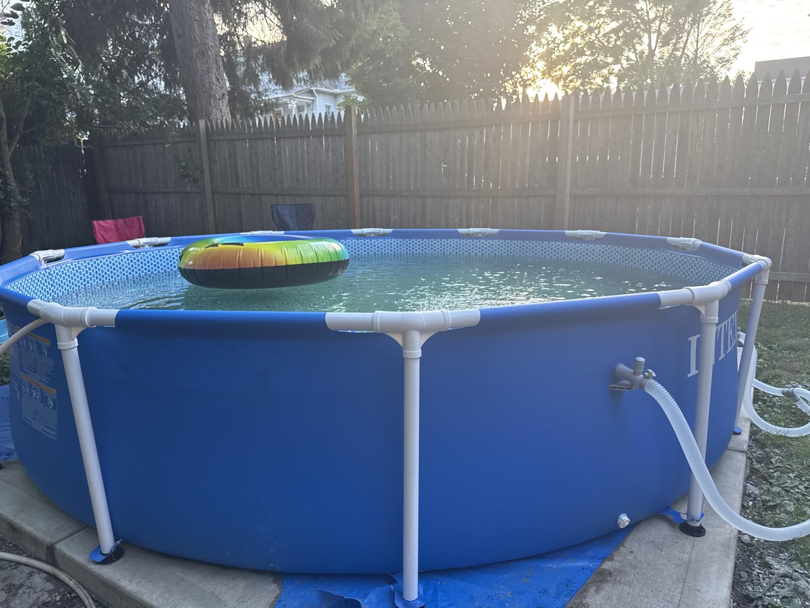 INTEX Metal Frame 12ft x 30in Round Above Ground Swimming Pool Set w/Pump | 28211EH - 530 GPH Cartridge Filter Pump and Type A Filter Cartridge Included customer photo 2