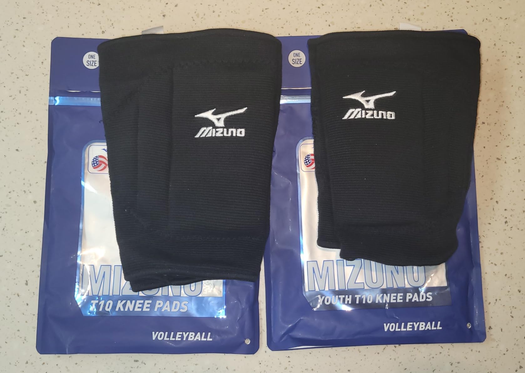 Mizuno T10 Plus Kneepad, ADULT Volleyball Kneepad, Adult - White, One Size customer photo 2