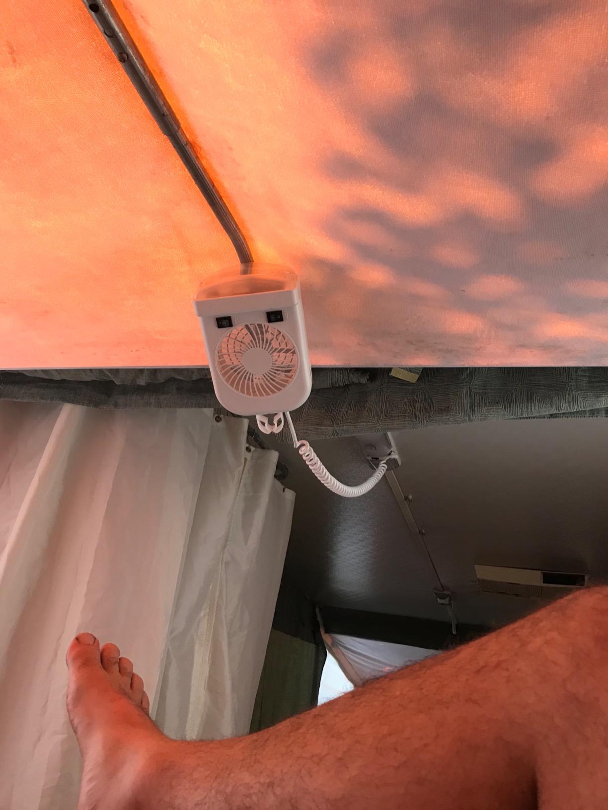 Lumitronics RV 12V Bunk Light and 2-Speed Fan Combo, Quiet Motor customer photo 2