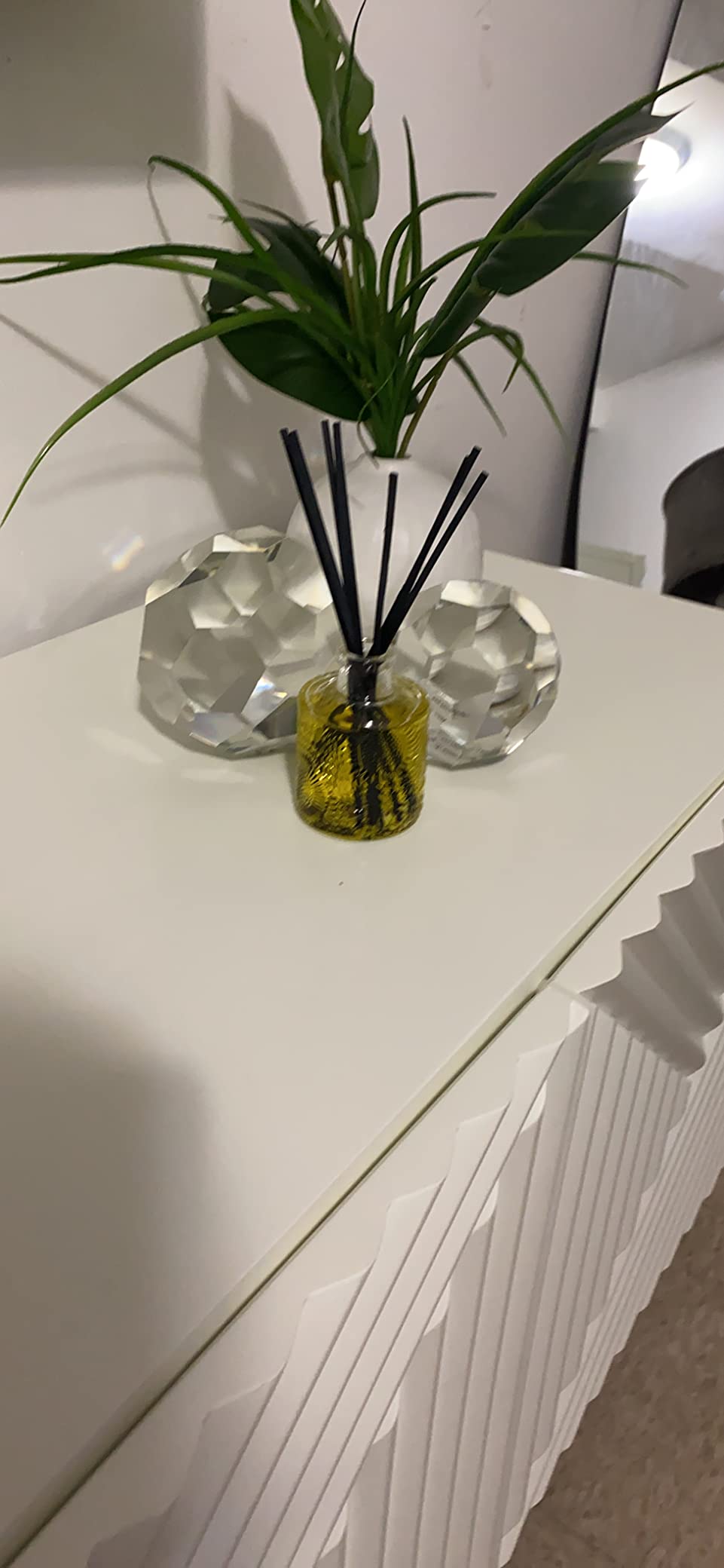 Voluspa Goji Tarocco Orange Oil Reed Diffuser, 3.4 Oz Home Fragrance | Glass Vessel With Aromatic Scent Sticks, USA Crafted For Room Styling, Gifting, Easy Decor And Continuous Room Ambience customer photo 1