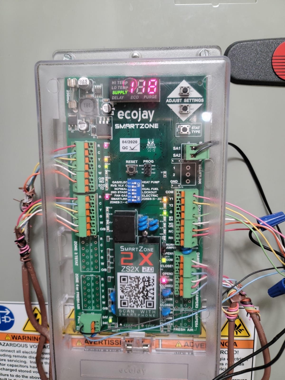 SmartZone-3X : 3 Zone HVAC Controller KIT w/ Temp Sensor; Dual Climate Control to Replace Honeywell HZ322, EWC, Zonefirst, Zonex, Durozone & More customer photo 1