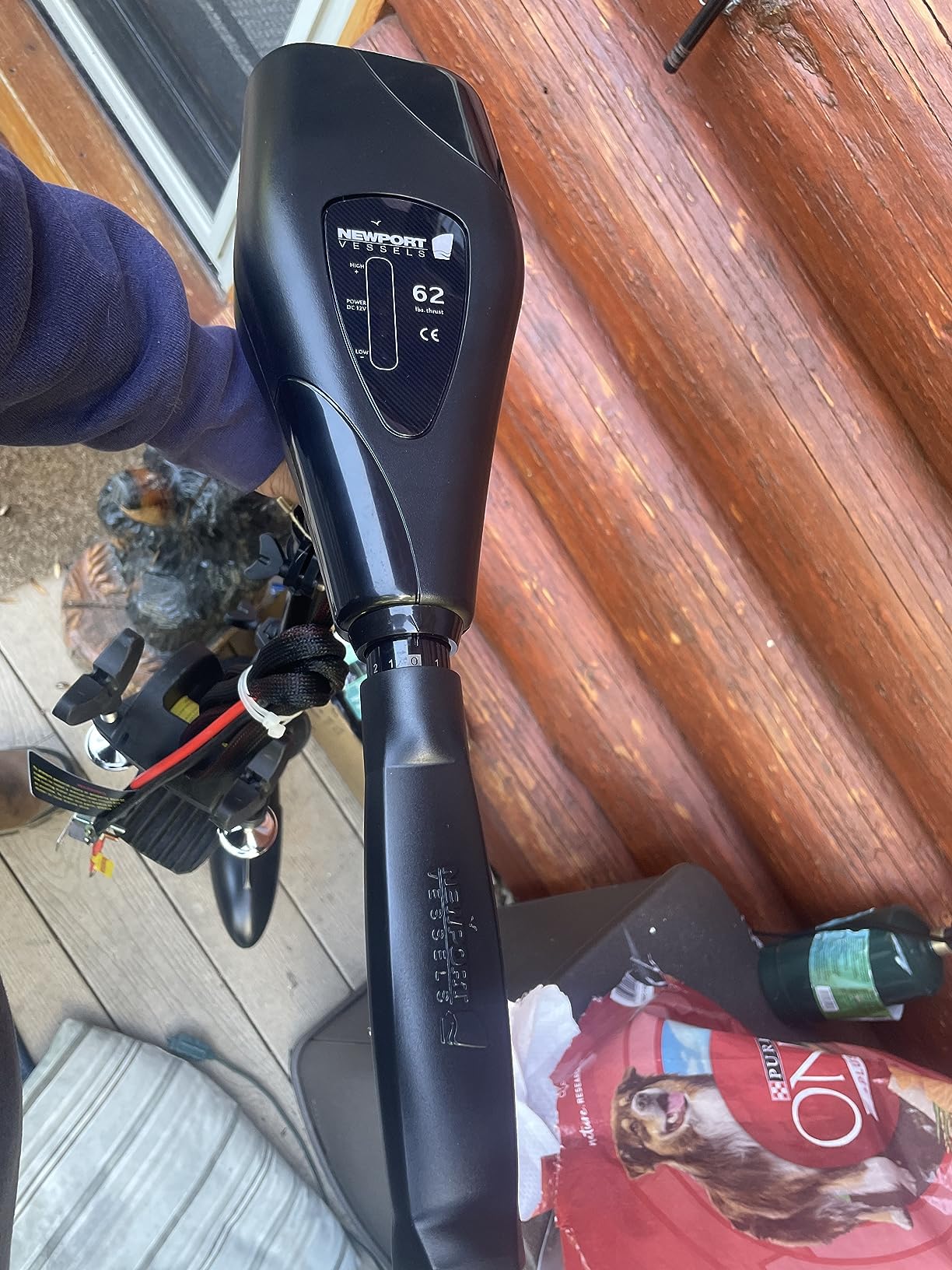 Newport NV-Series Thrust Saltwater Transom Mounted Trolling Electric Trolling Motor w/LED Battery Indicator customer photo 1