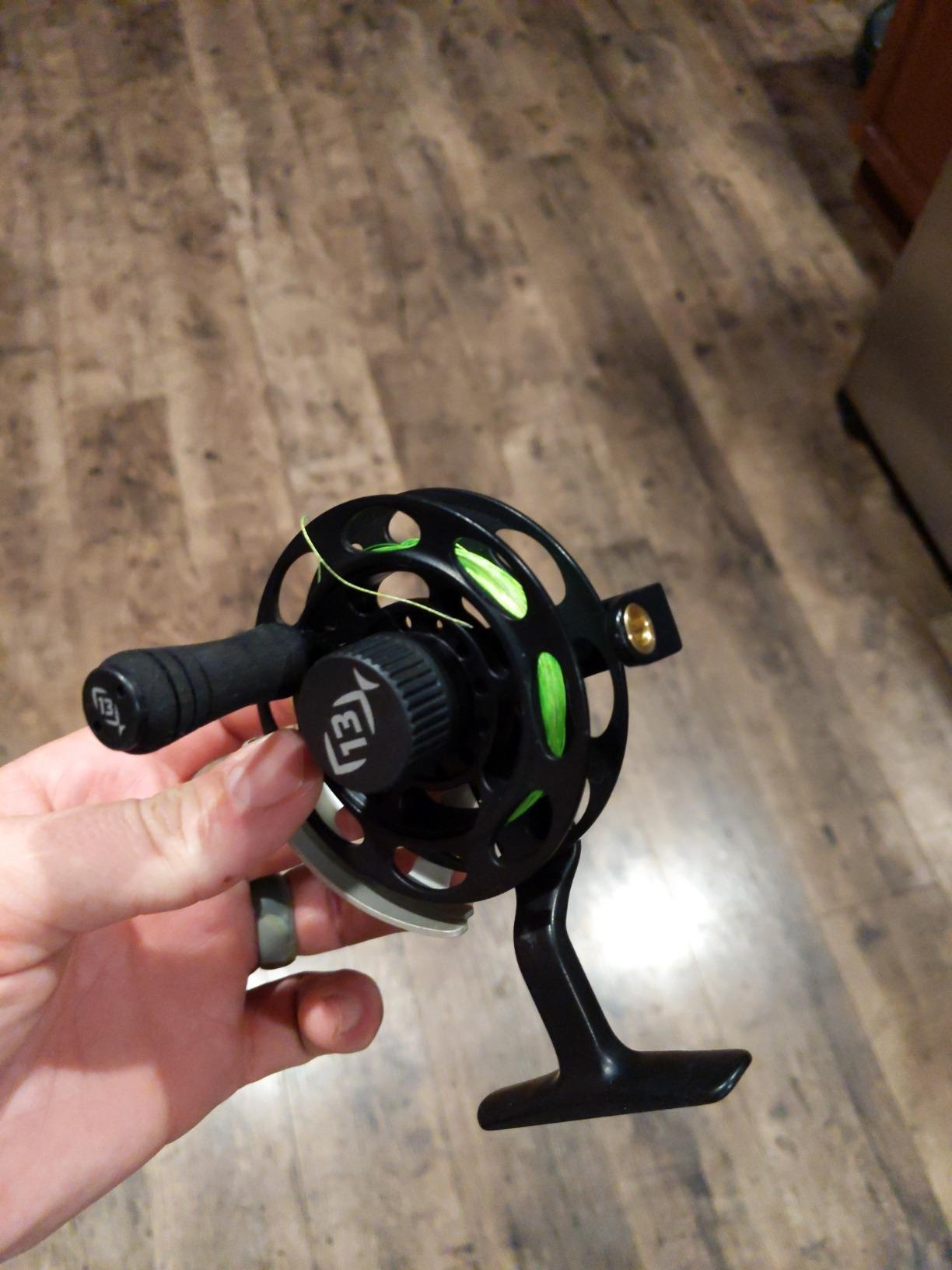 13 Fishing Black Betty Inline Ice Fishing Reel (1:1 Gear Ratio) customer photo 1