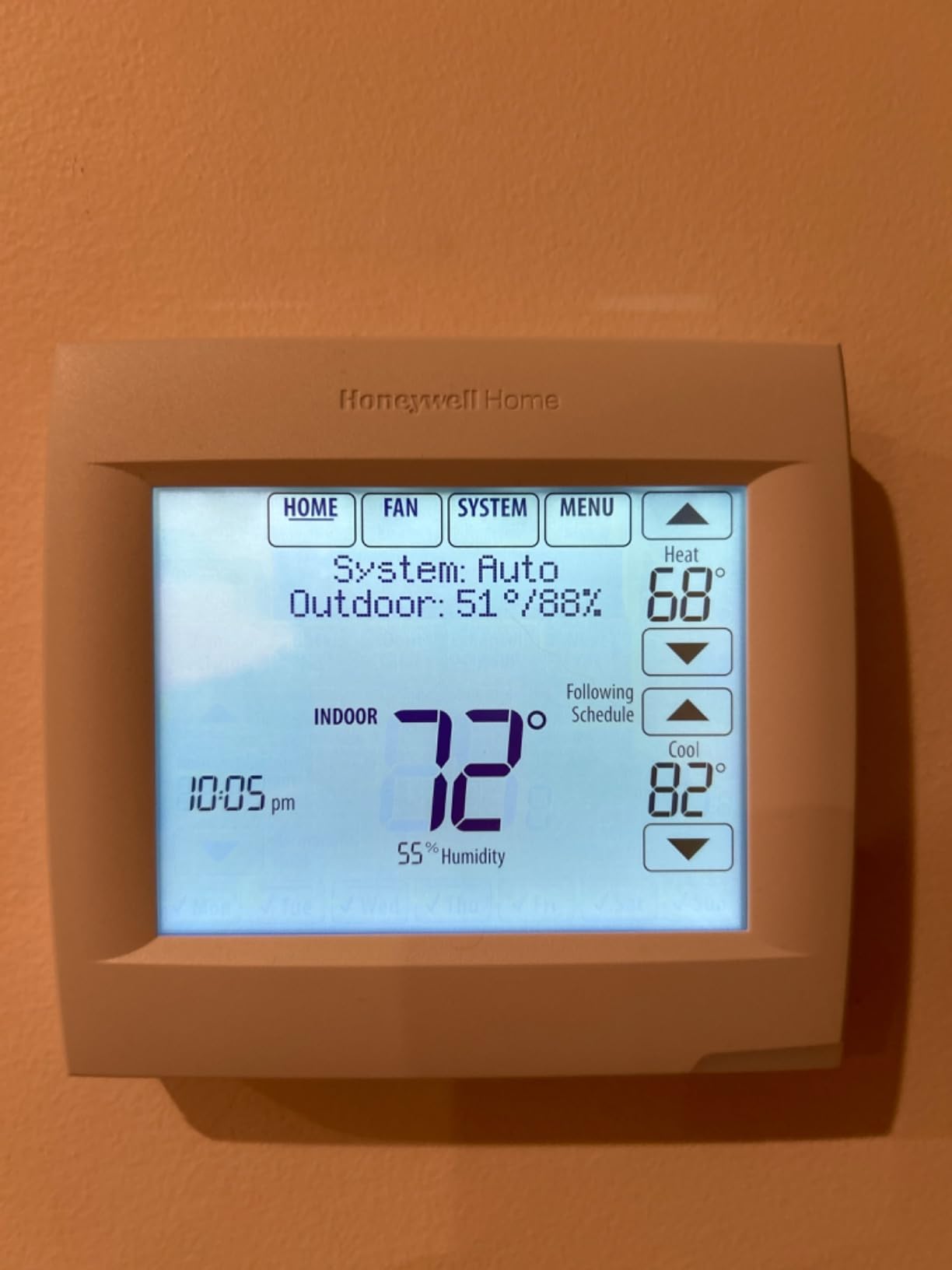 Honeywell TH8321WF1001 Touchscreen Thermostat Wifi Vision Pro 8000 with Stages upto 3 Heat / 2 Cool customer photo 2