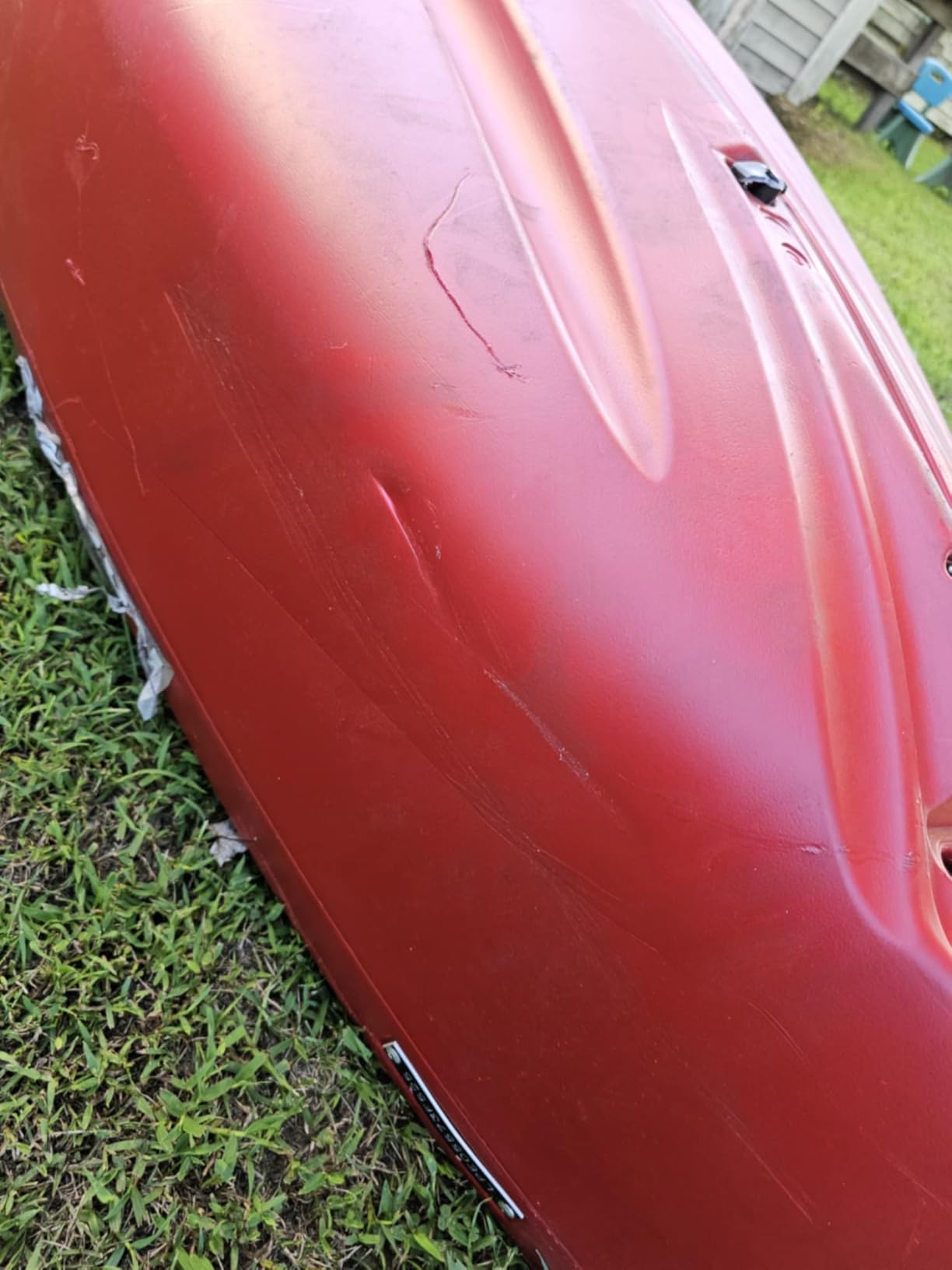 Lifetime Kodiak Canoe with 2 Paddles, Red, 13' customer photo 1