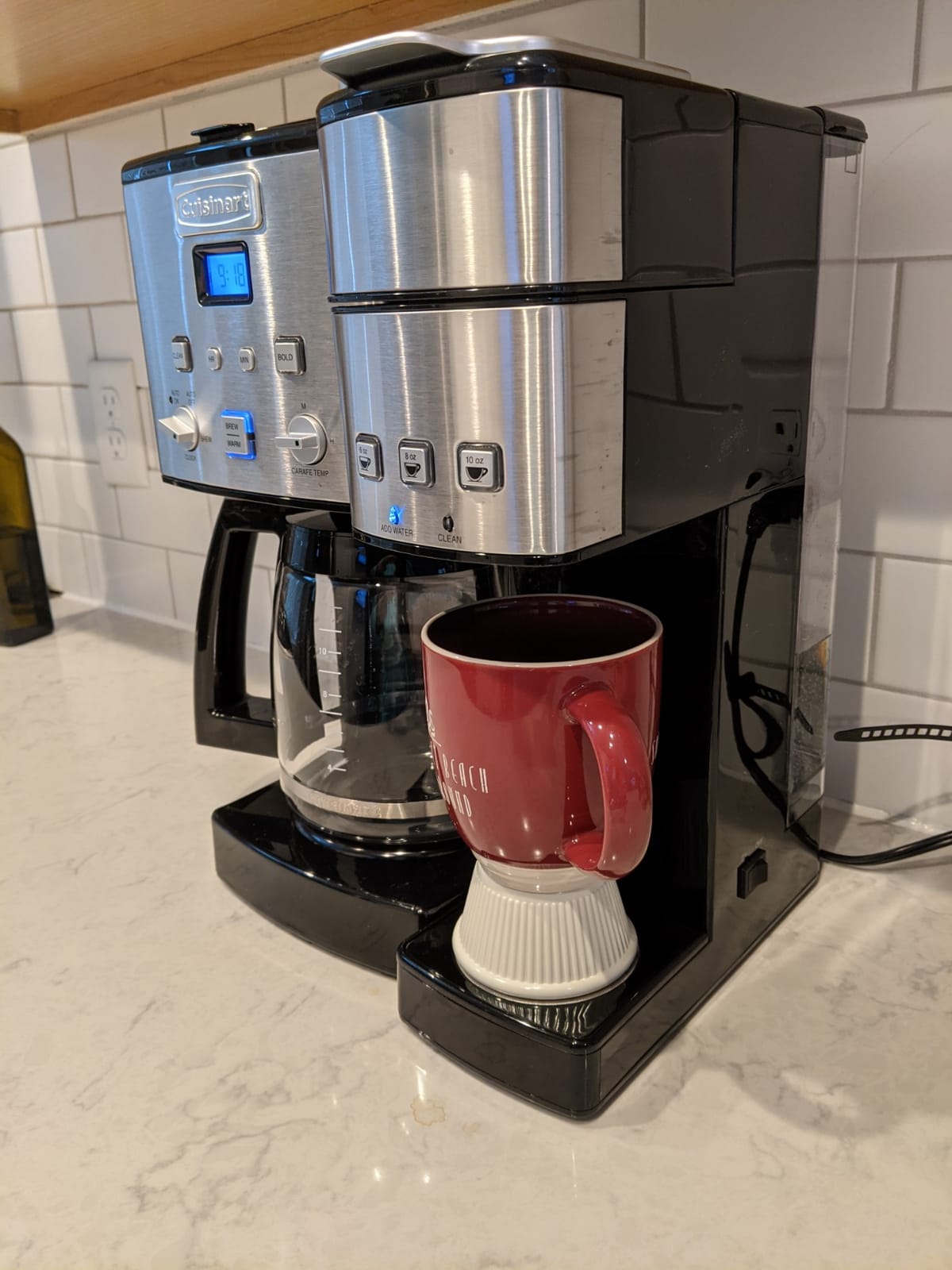 Cuisinart Single Serve + 12 Cup Coffee Maker, Offers 3-Sizes: 6-Ounces, 8-Ounces and 10-Ounces, Stainless Steel, SS-15P1 customer photo 1