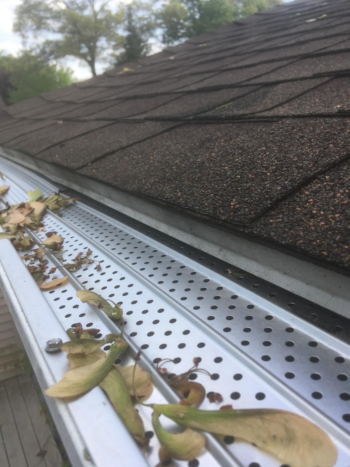 FlowGuard Gutter Guard, USA Made Professional DIY 5 Inch 50-Year Gutter Cover Leaf Protection System - Thermal Thaw Black - Aluminum - 102 Feet - by FlexxPoint customer photo 1