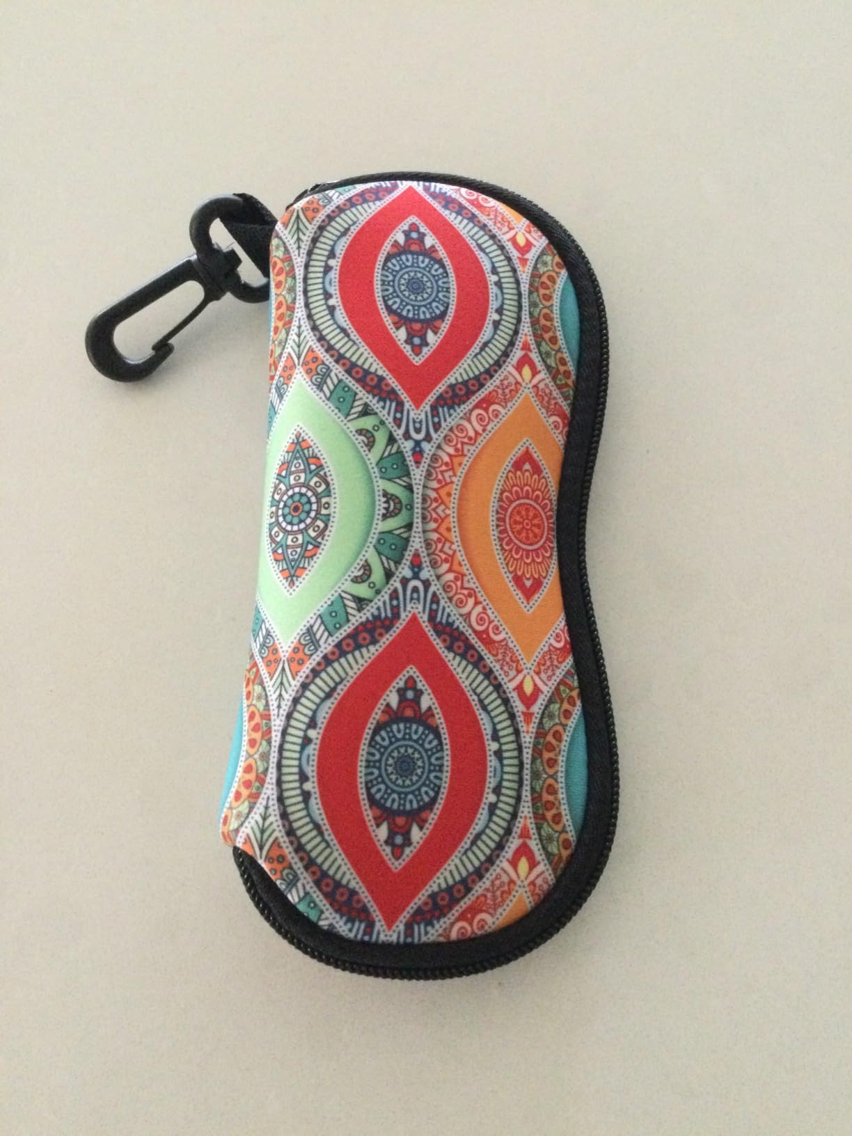MoKo Sunglasses Soft Case Ultra Light Neoprene Zipper Eyeglass Case for Men Women customer photo 1