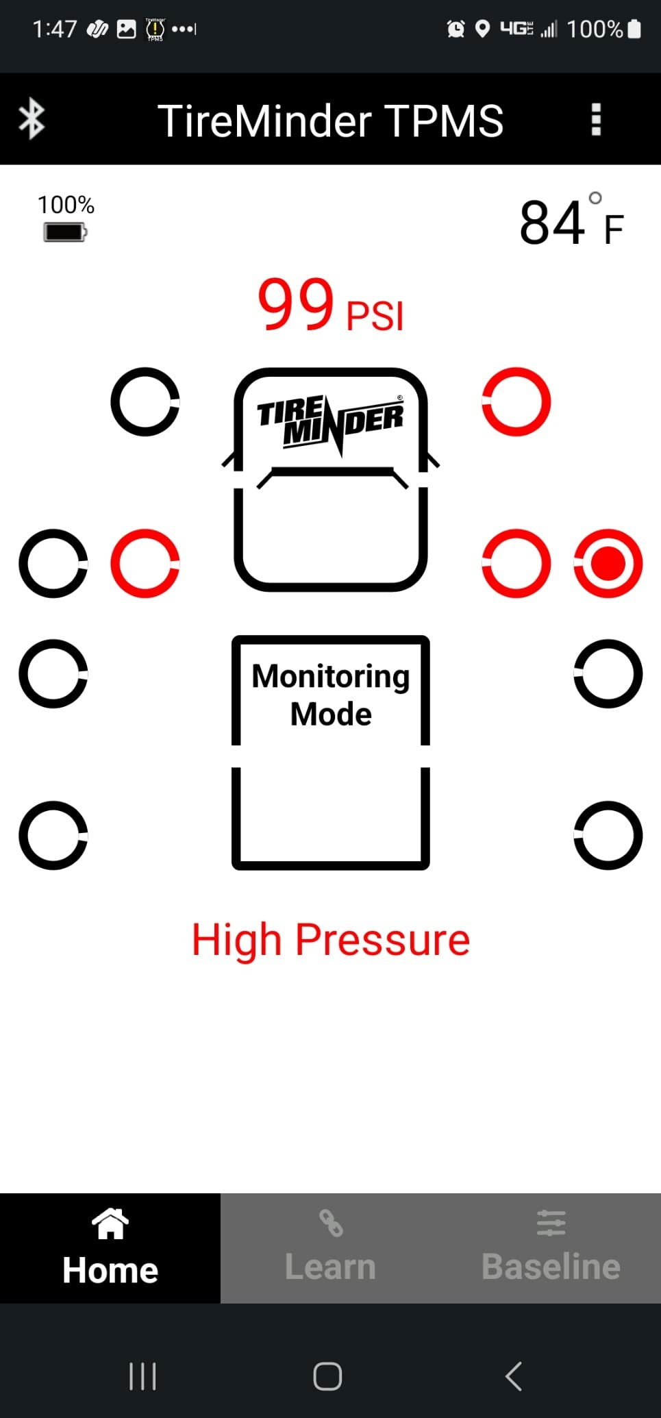 TireMinder Smart TPMS with 4 Transmitters for RVs, MotorHomes, 5th Wheels, Motor Coaches and Trailers customer photo 1