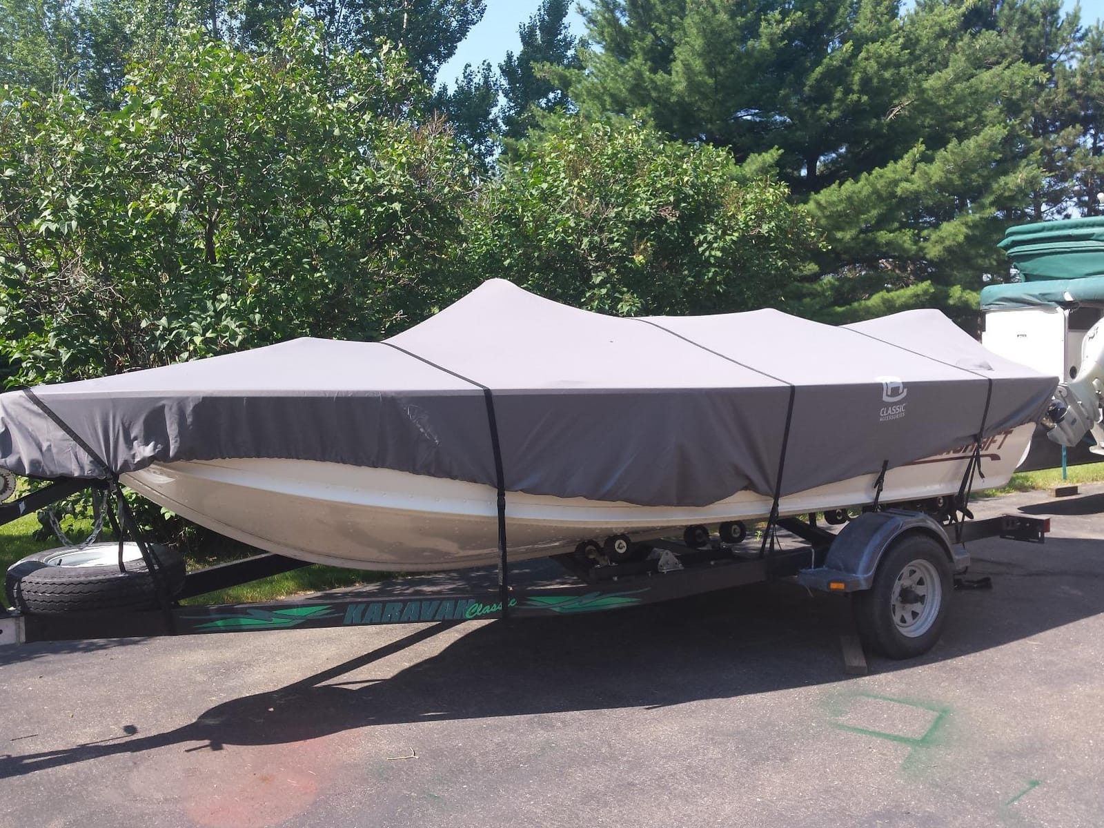 Classic Accessories StormPro Heavy-Duty Boat Cover, Fits Boats 12 ft - 14 ft Long x 68 in Wide customer photo 1