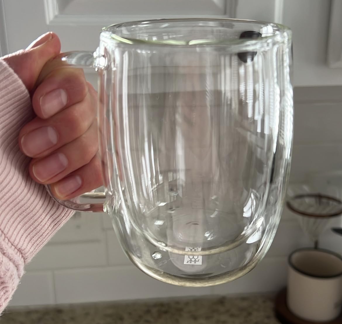 Zwilling Sorrento Plus 4-Pc Double Wall Insulated Glass Coffee Mug Set customer photo 2