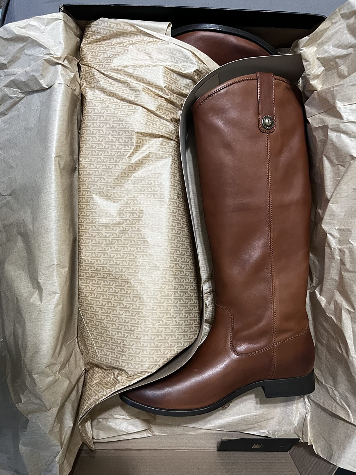 Frye Melissa Button 2 Equestrian-Inspired Tall Boots for Women Made from Hard-Wearing Vintage Leather with Antique Metal Hardware and Leather Outsole – 15 ½” Shaft Height customer photo 1