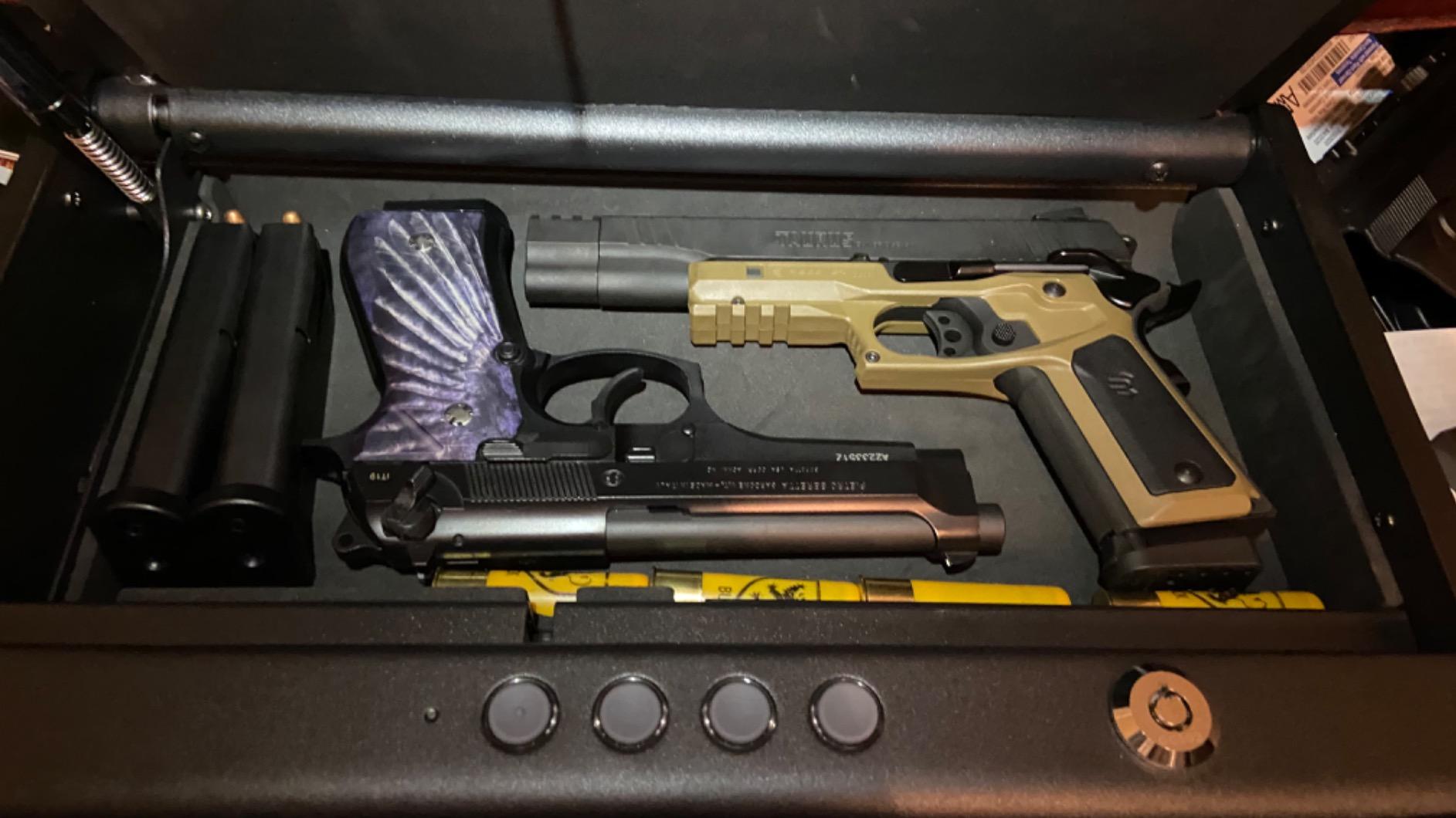 SentrySafe Gun Safe with Interior Light Stores Two Handguns, and a Digital Keypad offers Quick Access to Firearm Storage, Bolt Down Kit, QAP2EL customer photo 1