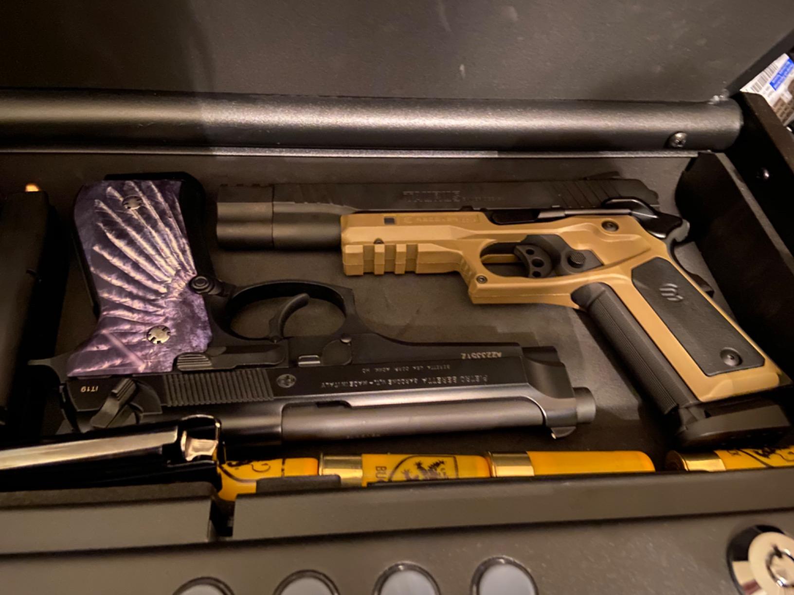SentrySafe Gun Safe with Interior Light Stores Two Handguns, and a Digital Keypad offers Quick Access to Firearm Storage, Bolt Down Kit, QAP2EL customer photo 2