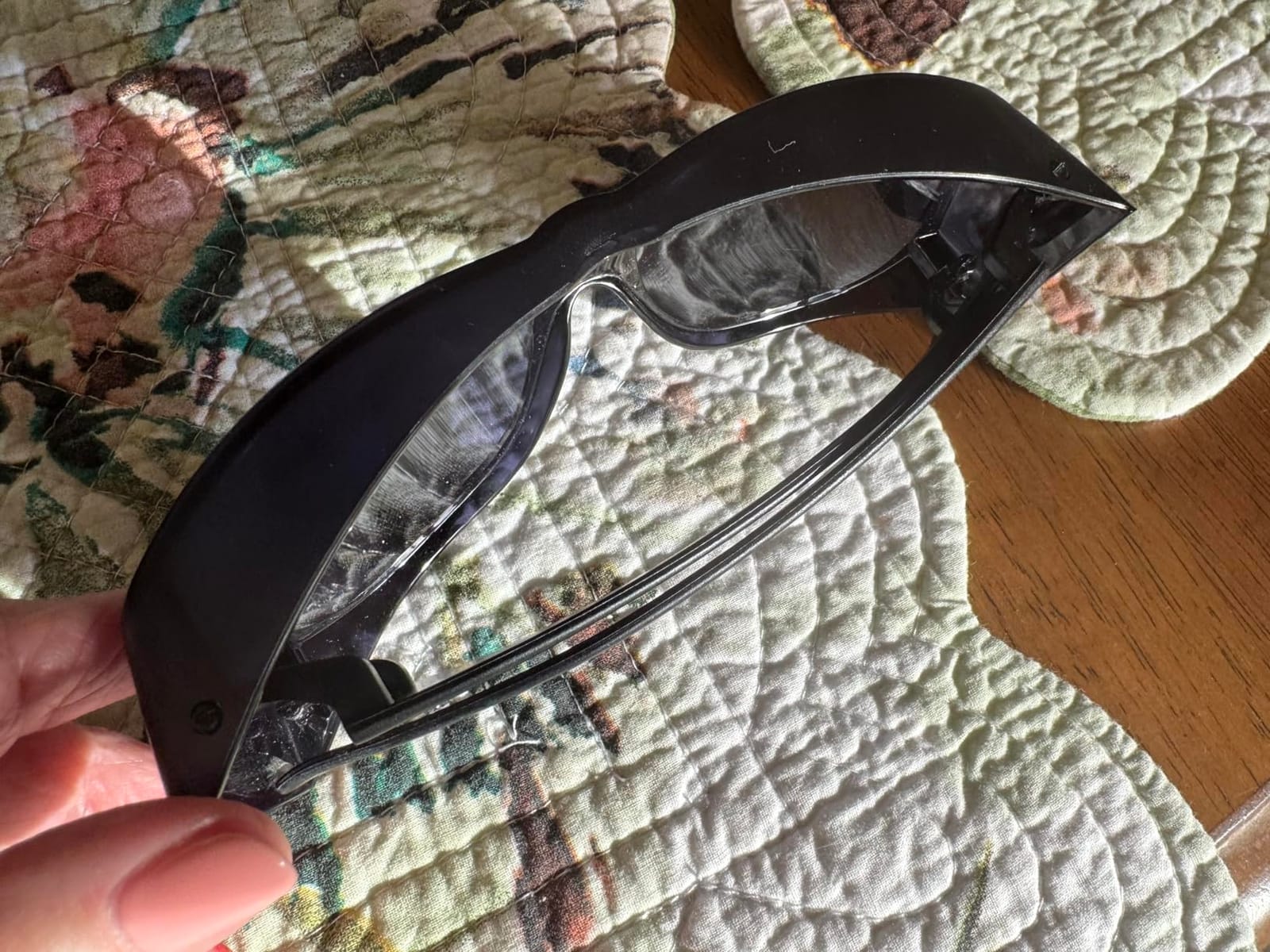 NoCry Glasses Case Hard Shell with Velvet Lining, Reinforced Zipper & Belt Clip customer photo 1